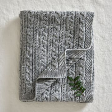 메리노 울 유아용 뜨개질 스로우 80x100 cm - Light grey - Jack o Juno | 잭 오 주노