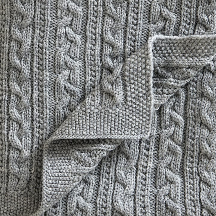 메리노 울 유아용 뜨개질 스로우 80x100 cm, Light grey Jack o Juno | 잭 오 주노