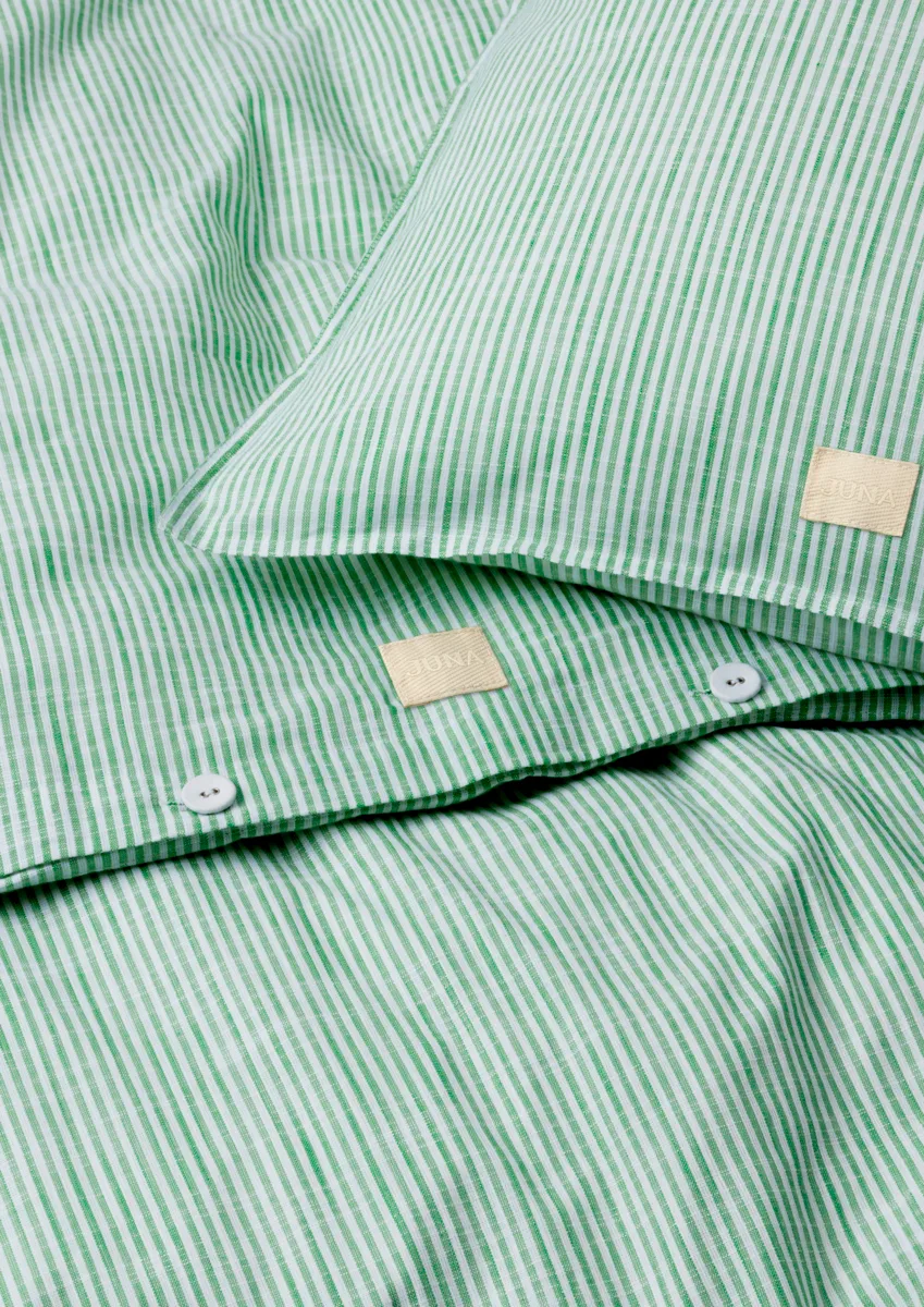 모노크롬 라인즈 침구 세트 150x210 cm, Green-white Juna | 주나