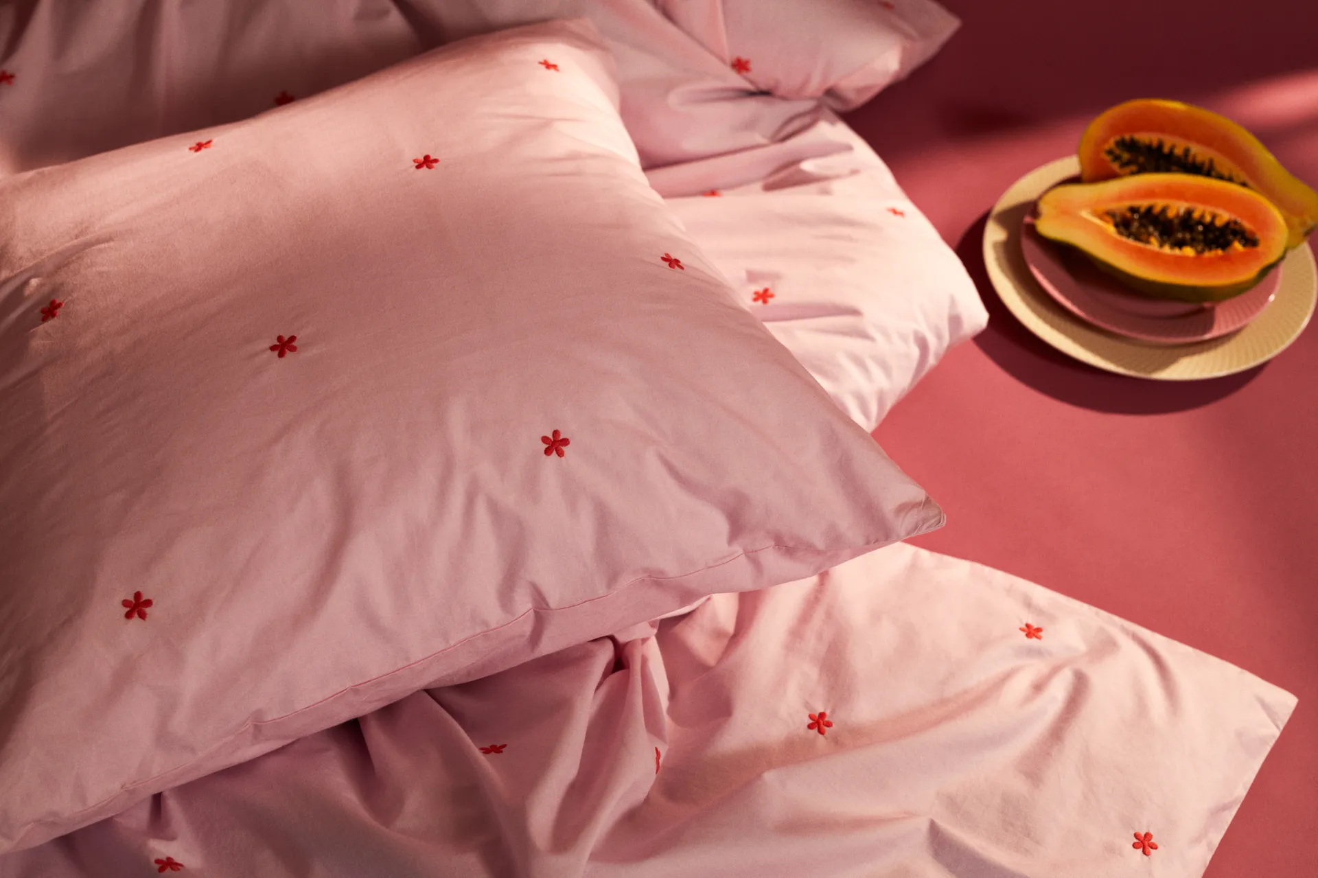 데이지 침구 세트 150x210 cm, Pink-red Juna | 주나