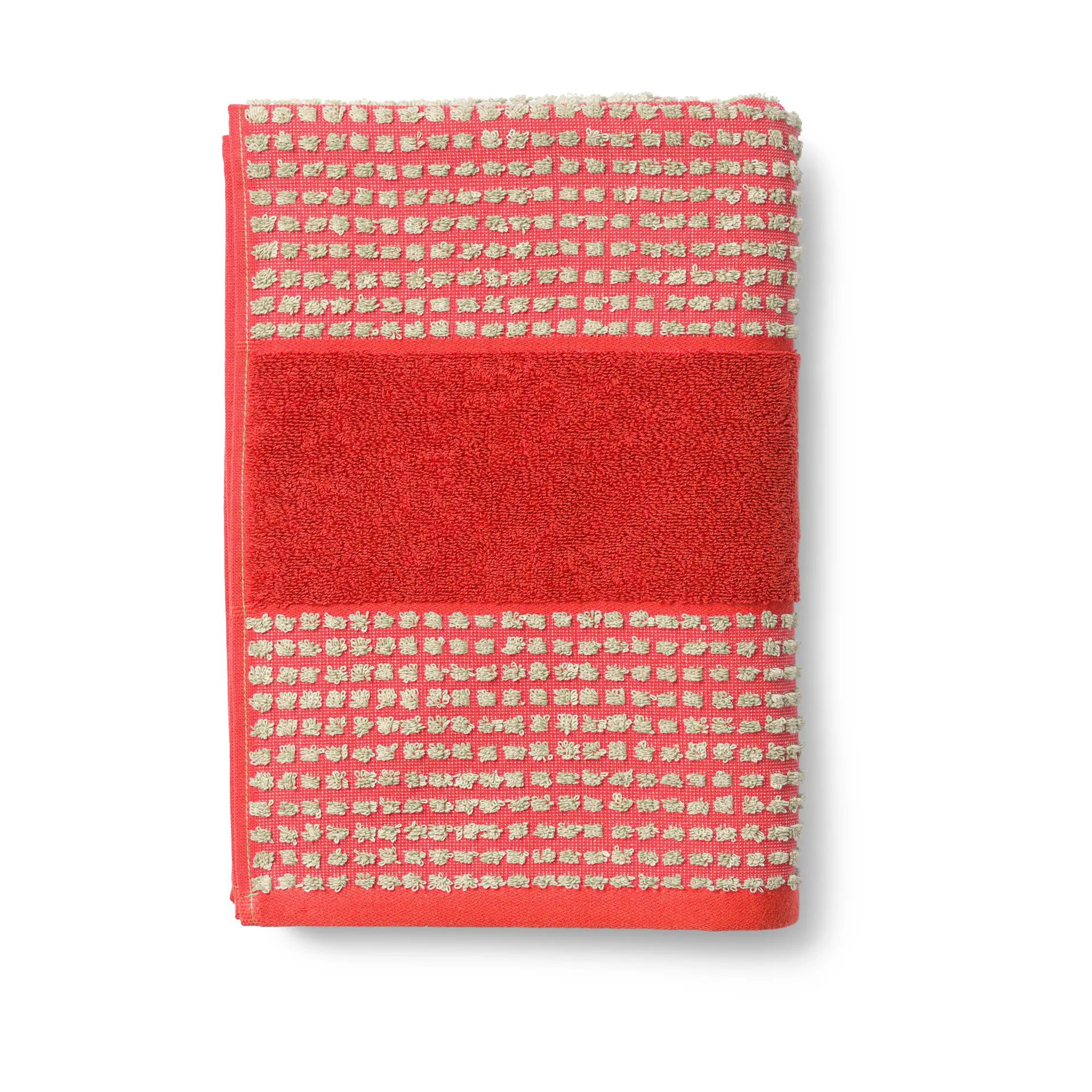 체크 타올 70x140 cm, Red-sand Juna | 주나