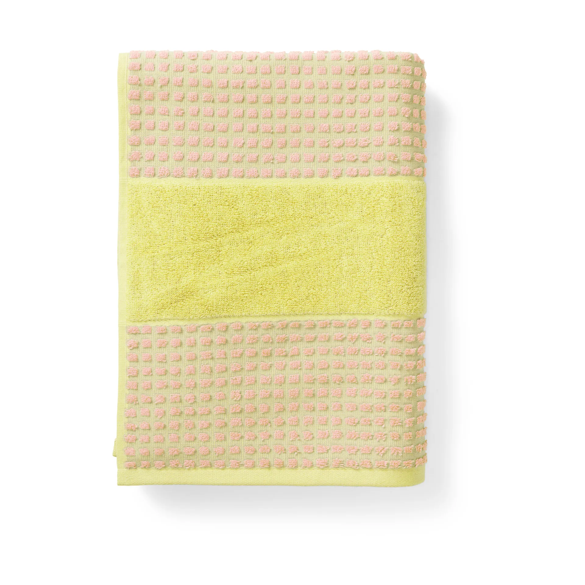 체크 타올 70x140 cm, Yellow-pink Juna | 주나