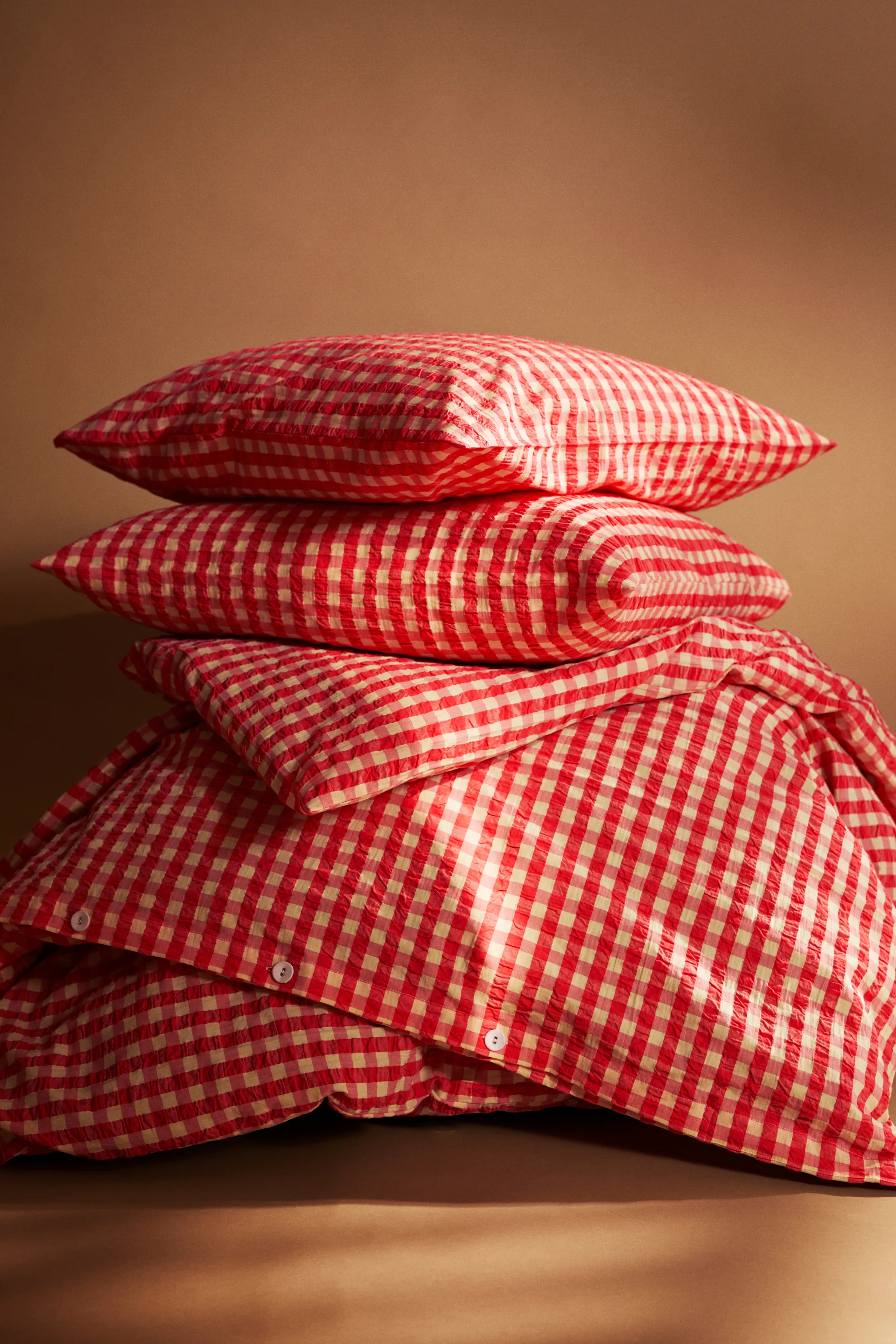 Bæk&Blge 침구 세트 220x220 cm, Red-yellow Juna | 주나