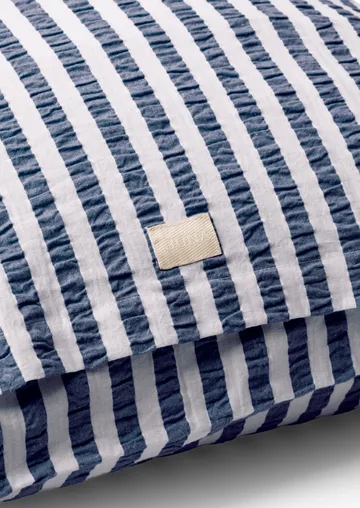 Bæk&Bølge 라인즈 쿠션 커버 50x60 cm - Dark blue-white - Juna | 주나