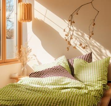 Bæk&Bølge 쿠션 커버 60x63 cm - Green-light pink - Juna | 주나