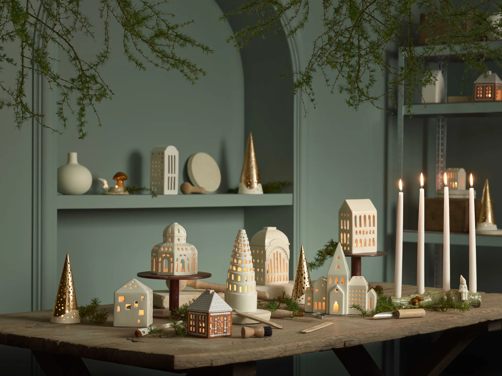 진저브레드 캔들 홀더 11 cm, Brown Kähler | 케흘러