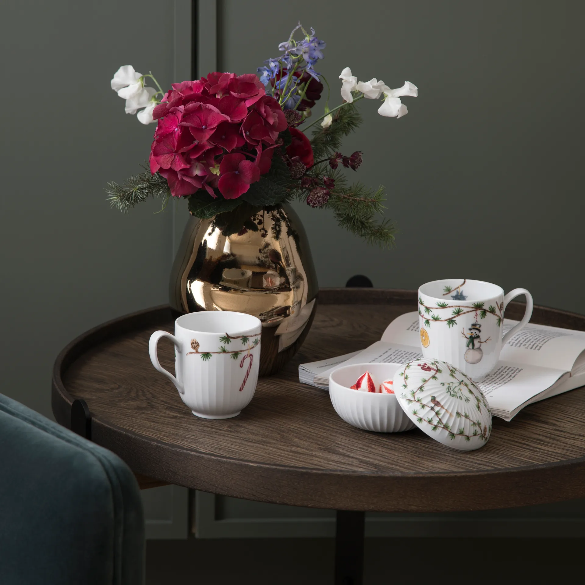 해머소이 크리스마스 스위츠 캔디 보울 Ø11.5 cm, White Kähler | 케흘러