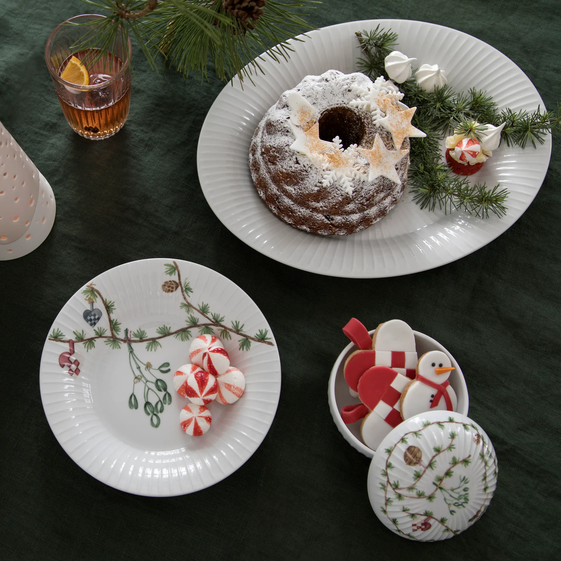 해머소이 크리스마스 스위츠 캔디 보울 Ø11.5 cm, White Kähler | 케흘러