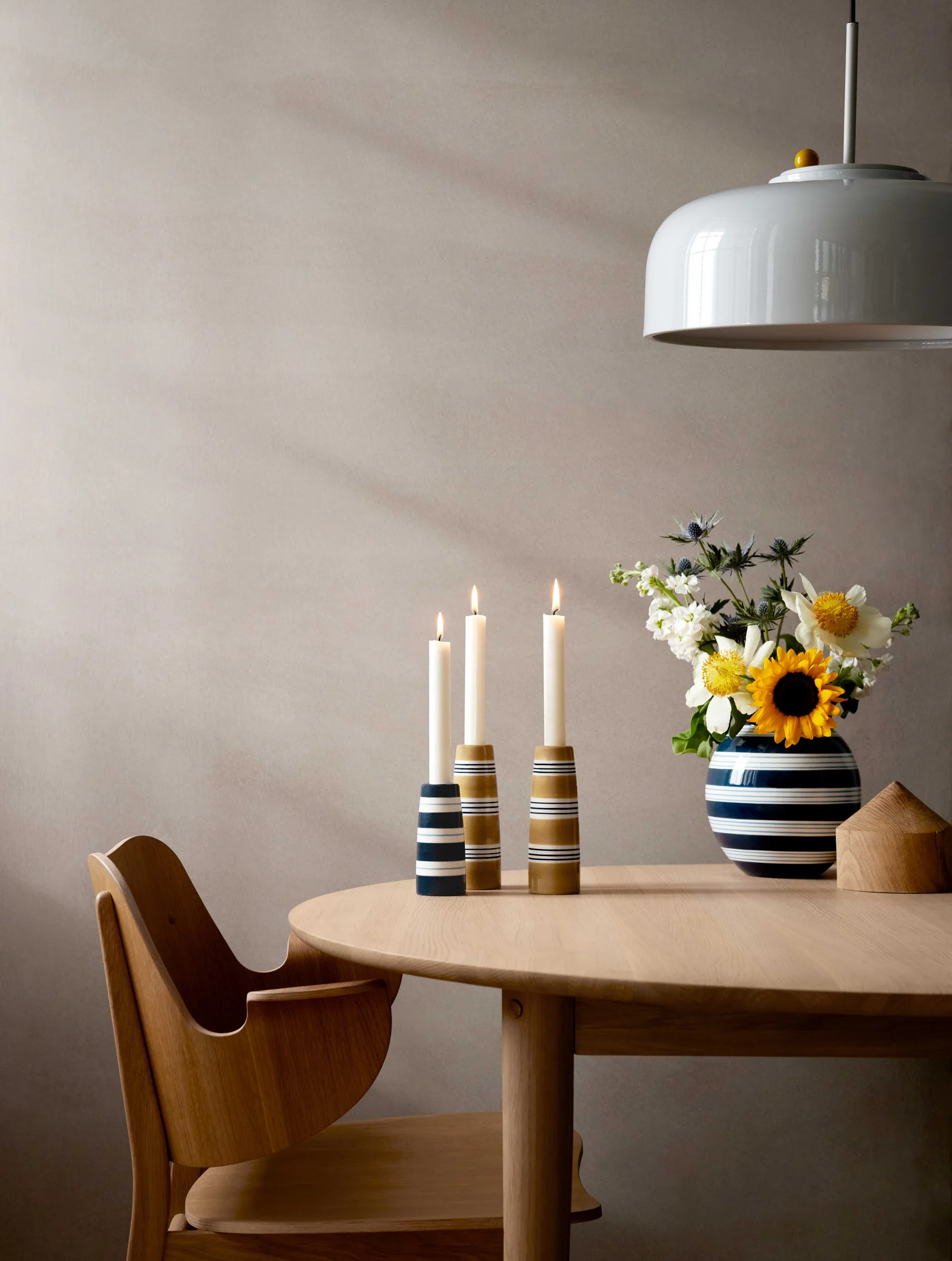 오마지오 누오보 캔들 홀더 12 cm, Dark blue Kähler | 케흘러