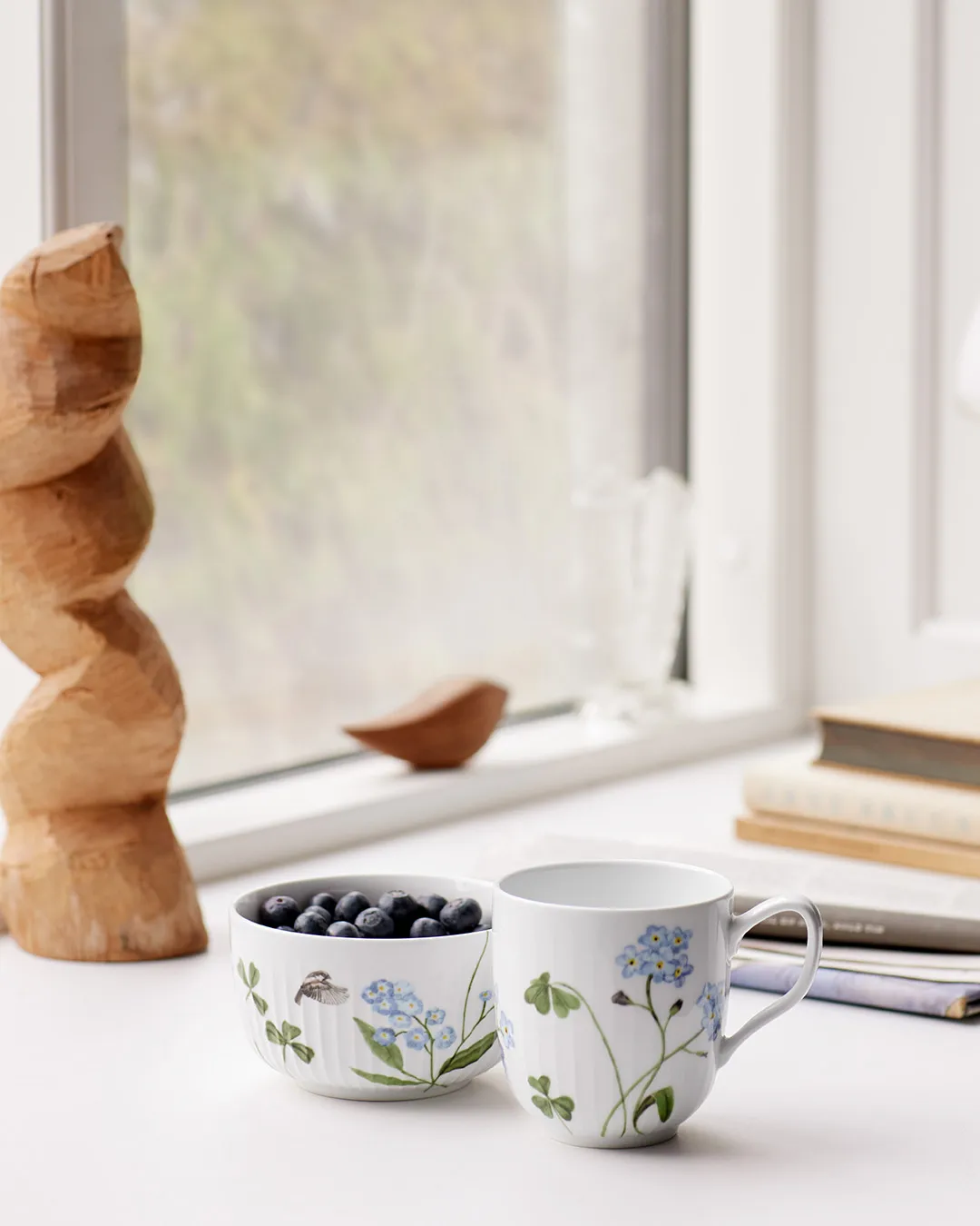 해머소이 서머 보울 Ø12 cm, Forget me not Kähler | 케흘러