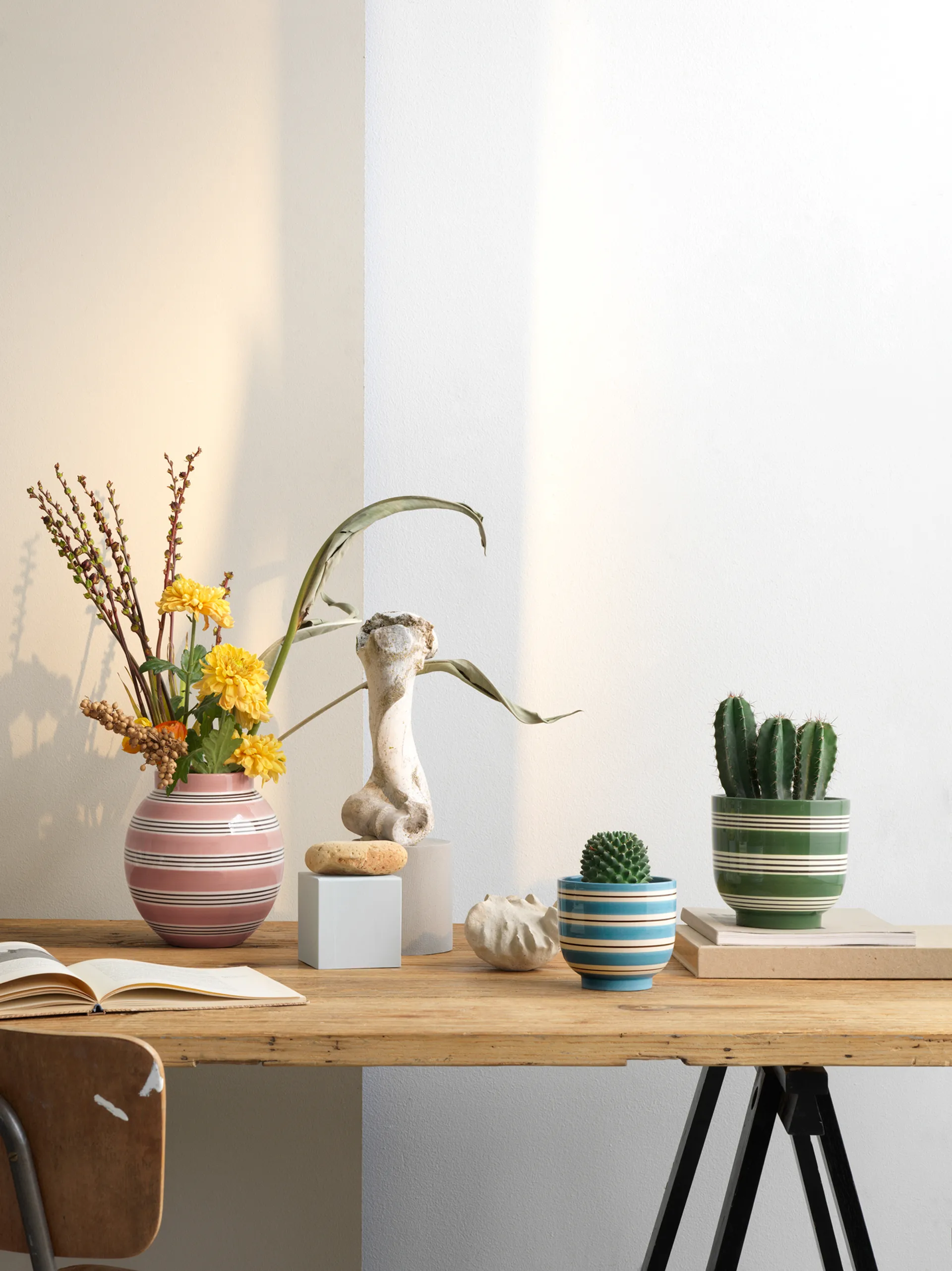 오마지오 누오보 화분 Ø12 cm, Medium blue Kähler | 케흘러