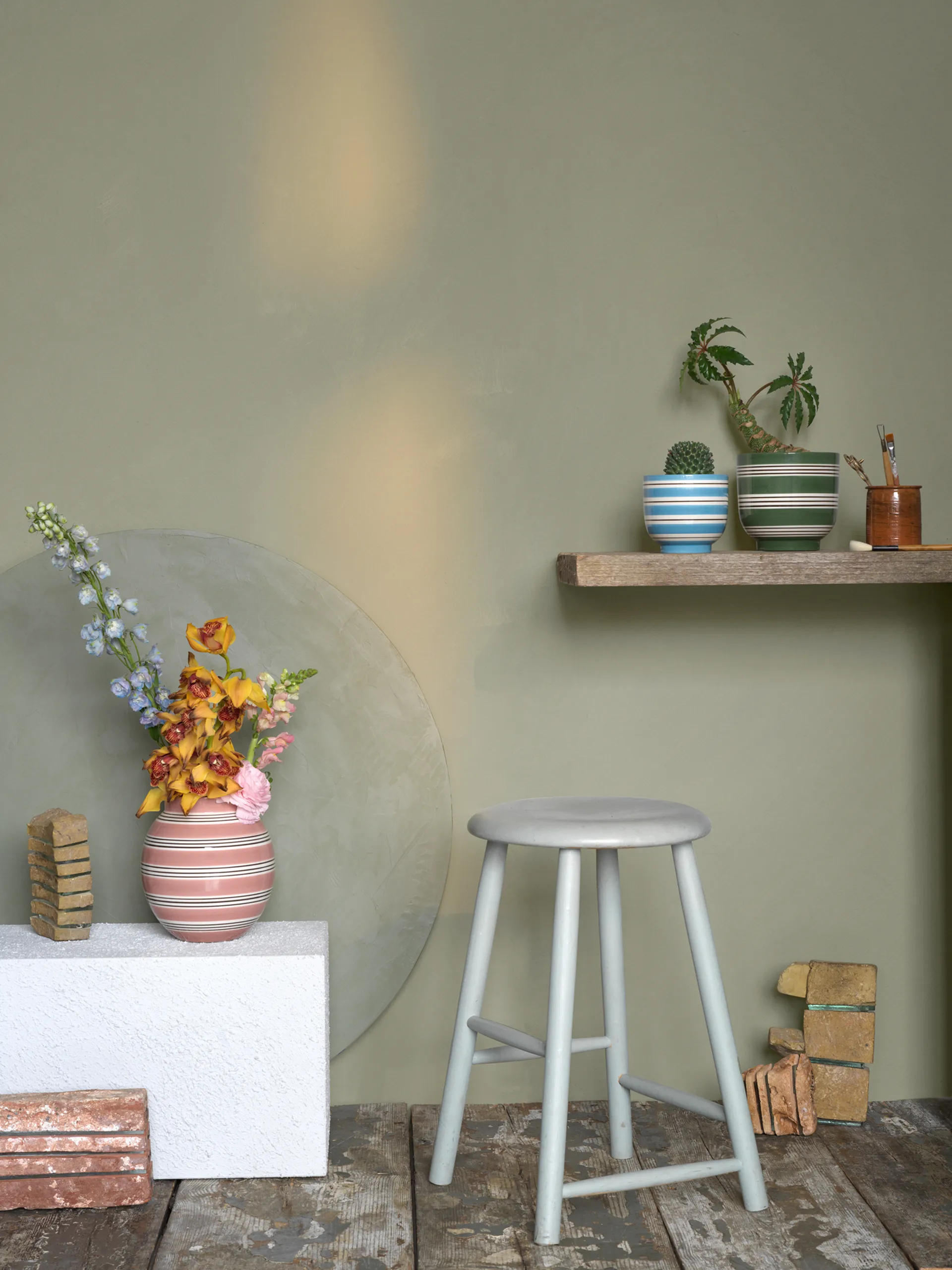 오마지오 누오보 화분 Ø12 cm, Medium blue Kähler | 케흘러