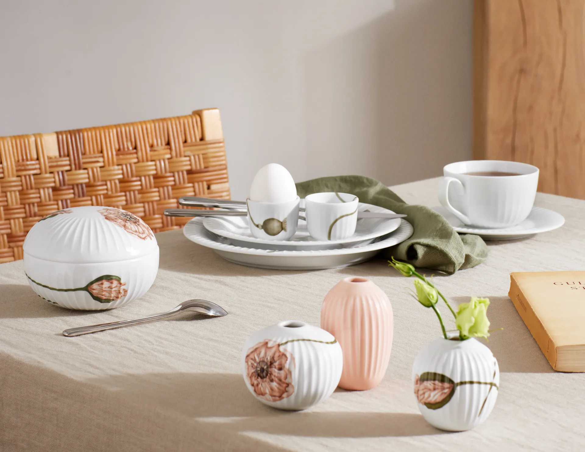 해머소이 파피 박스 Ø12 cm, White-decor Kähler | 케흘러