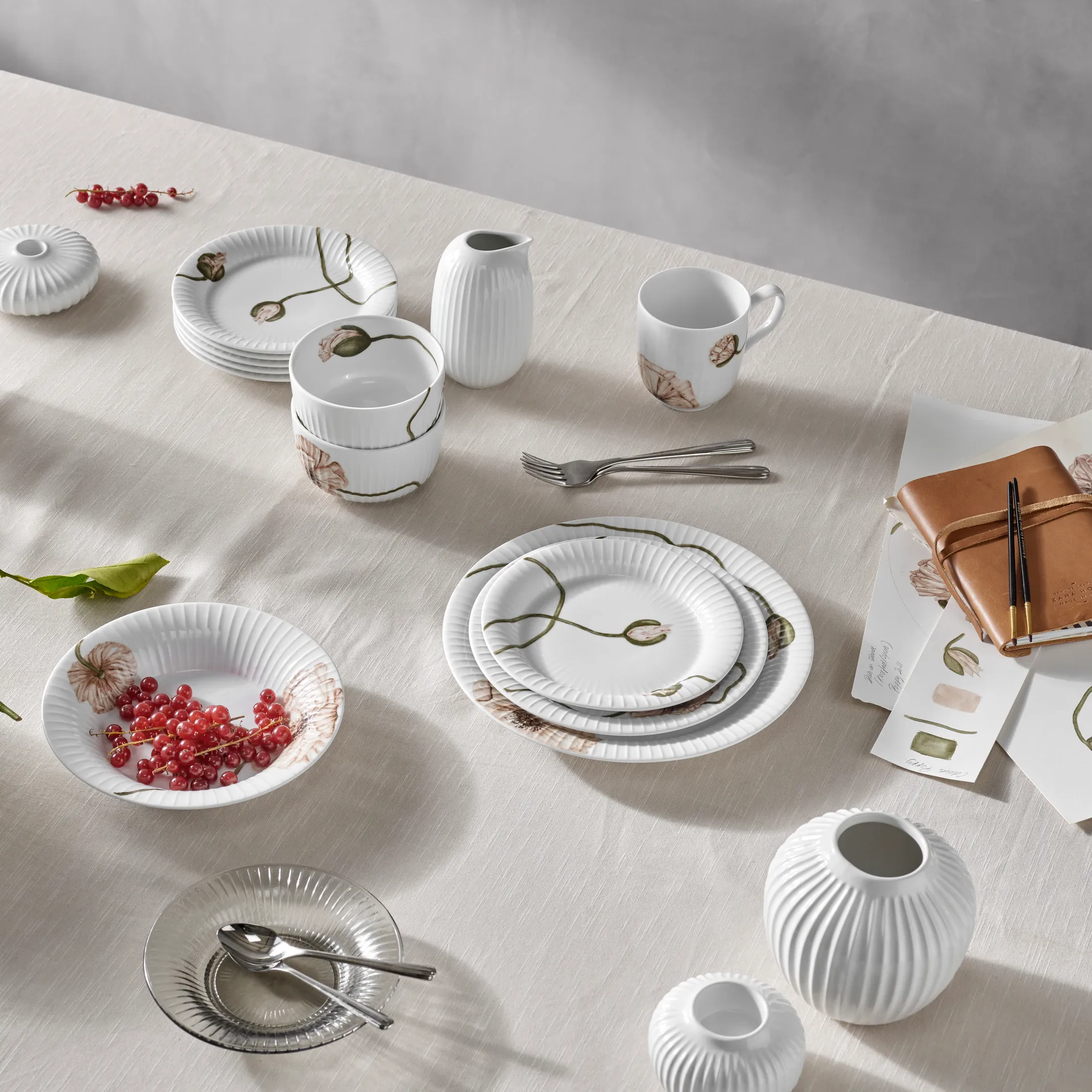 해머소이 파피 보울 12 cm, white Kähler | 케흘러