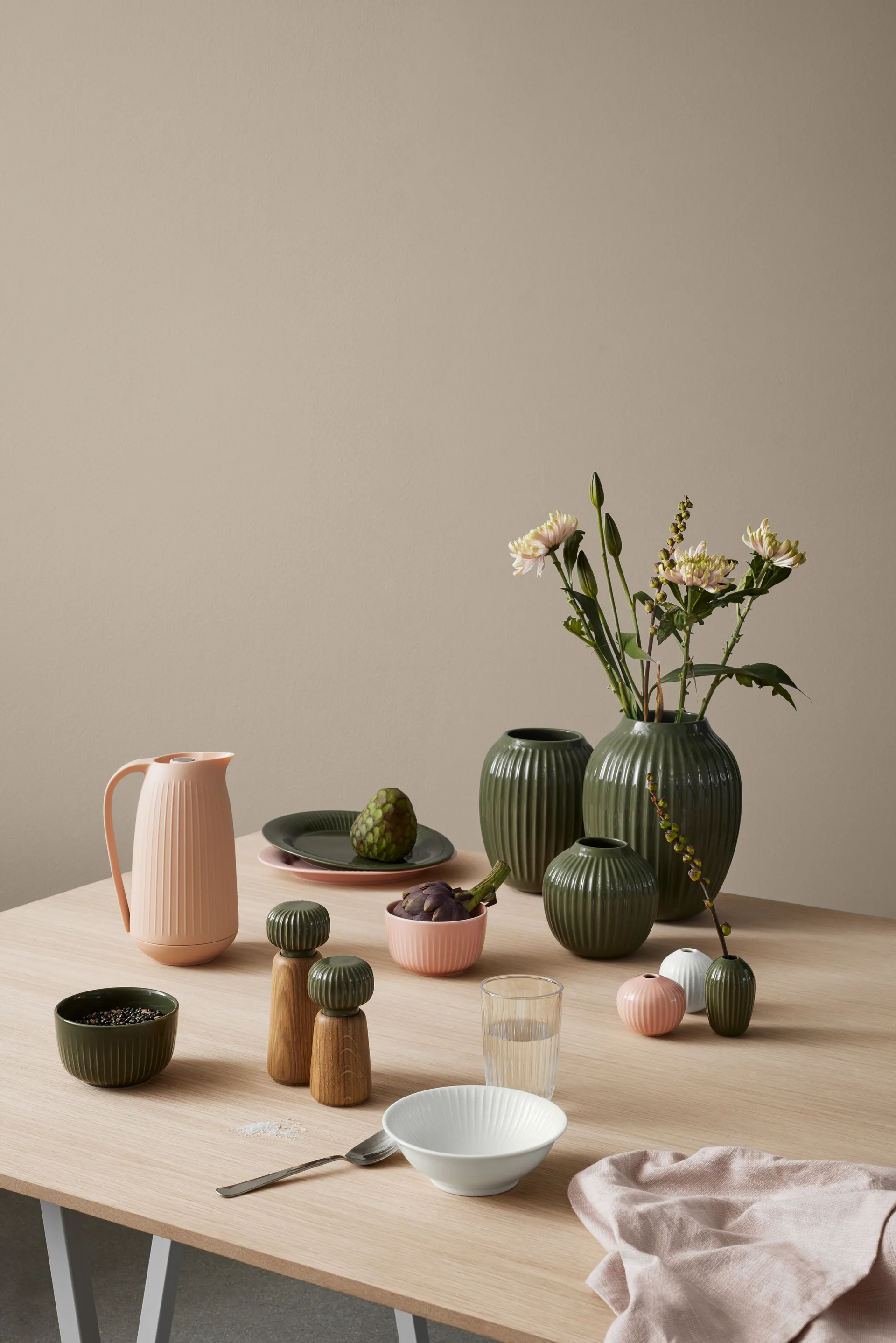 해머소이 보울 Ø13 cm, Dark green Kähler | 케흘러