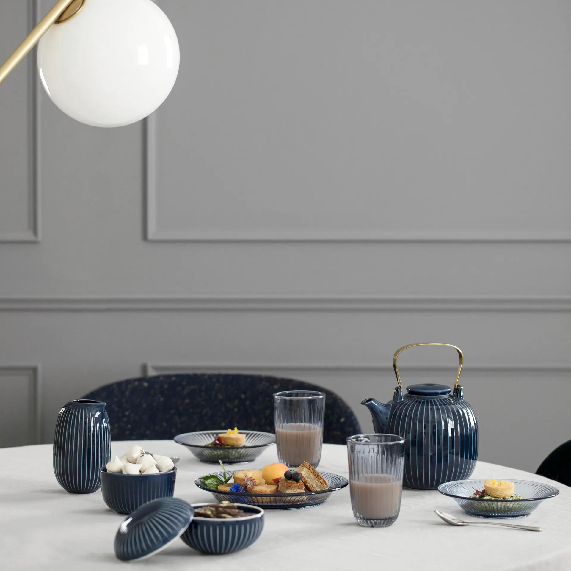 해머소이 보울 Ø13 cm, indigo Kähler | 케흘러