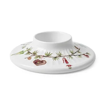 헤머쇼이 크리스마스 블록 캔들스틱 Ø13 cm - White - Kähler | 케흘러