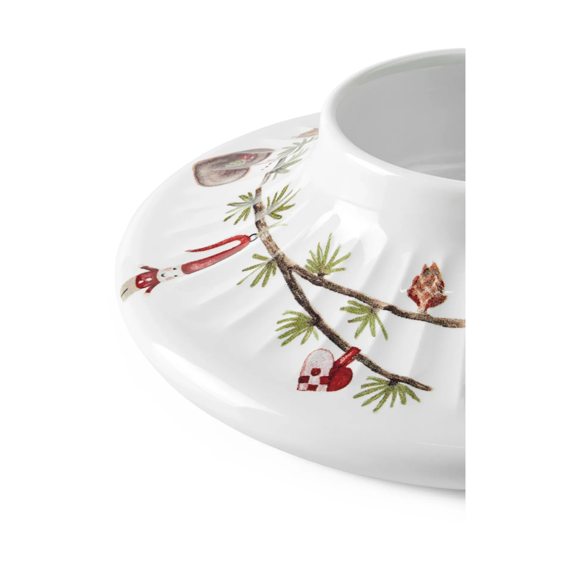 헤머쇼이 크리스마스 블록 캔들스틱 Ø13 cm, White Kähler | 케흘러