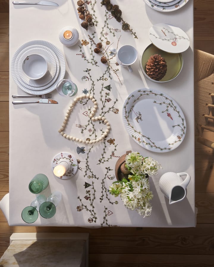 헤머쇼이 크리스마스 블록 캔들스틱 Ø13 cm, White Kähler | 케흘러