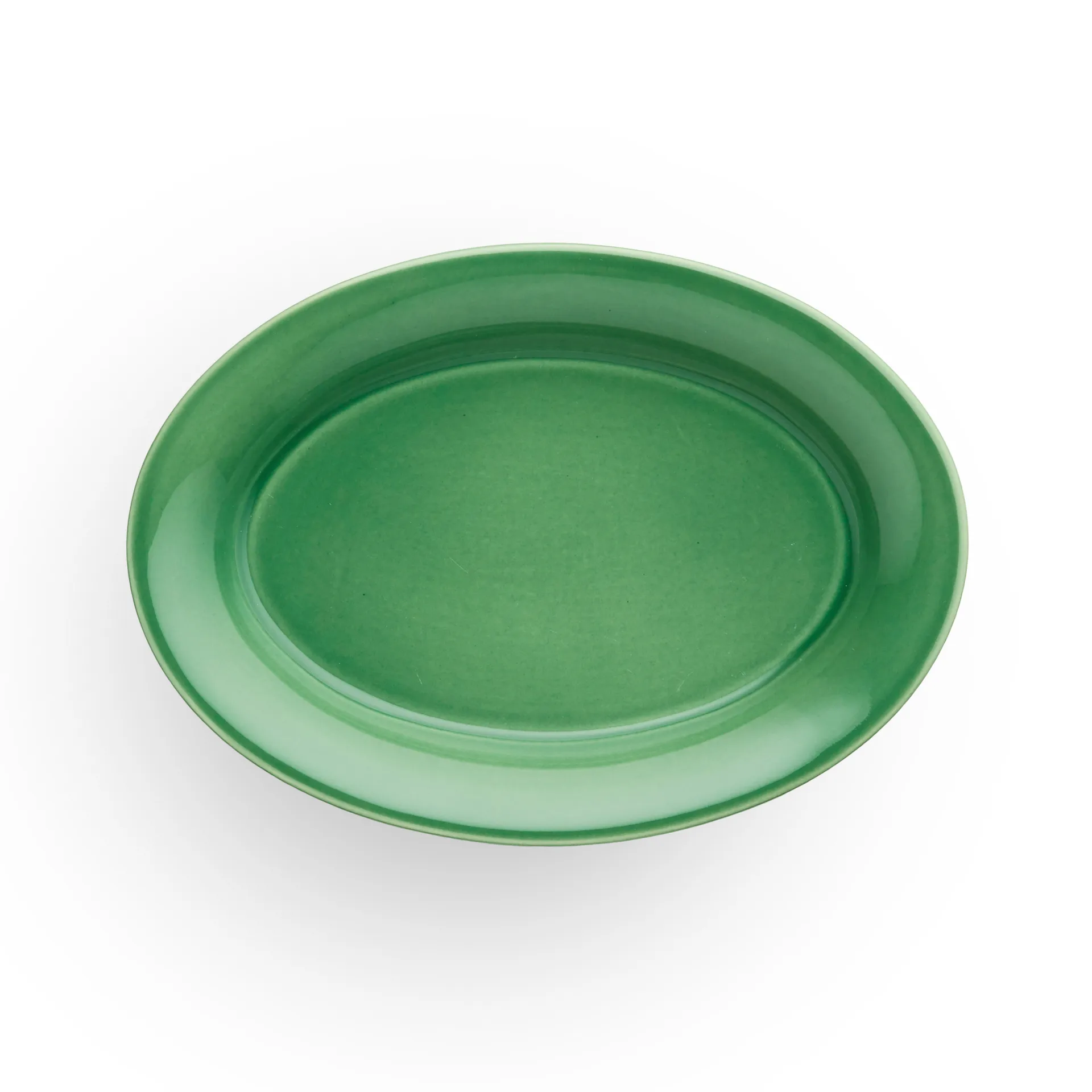 우르슐라 오벌 접시 13x18 cm, dark green Kähler | 케흘러