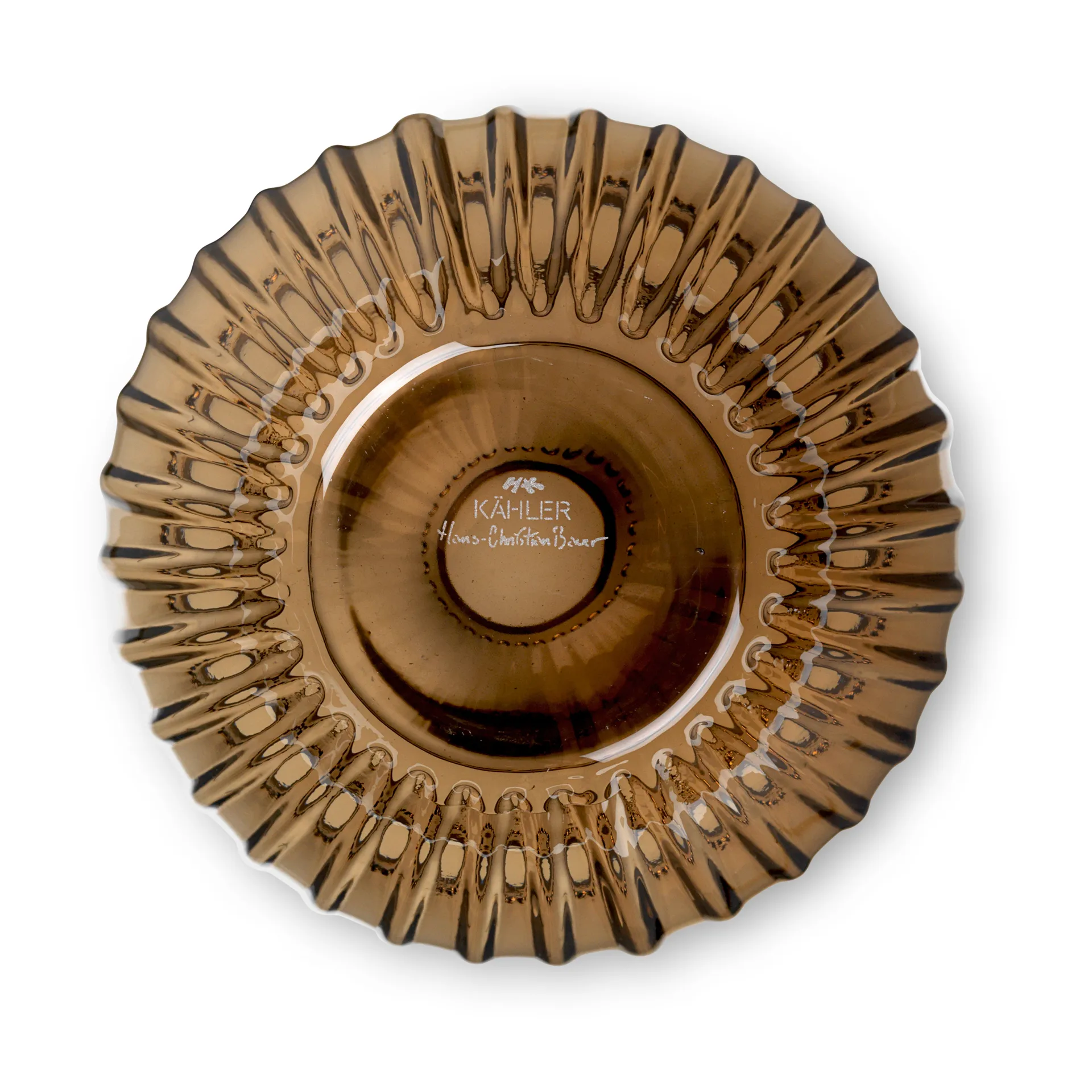 해머소이 글래스 화병 14 cm, Walnut Kähler | 케흘러