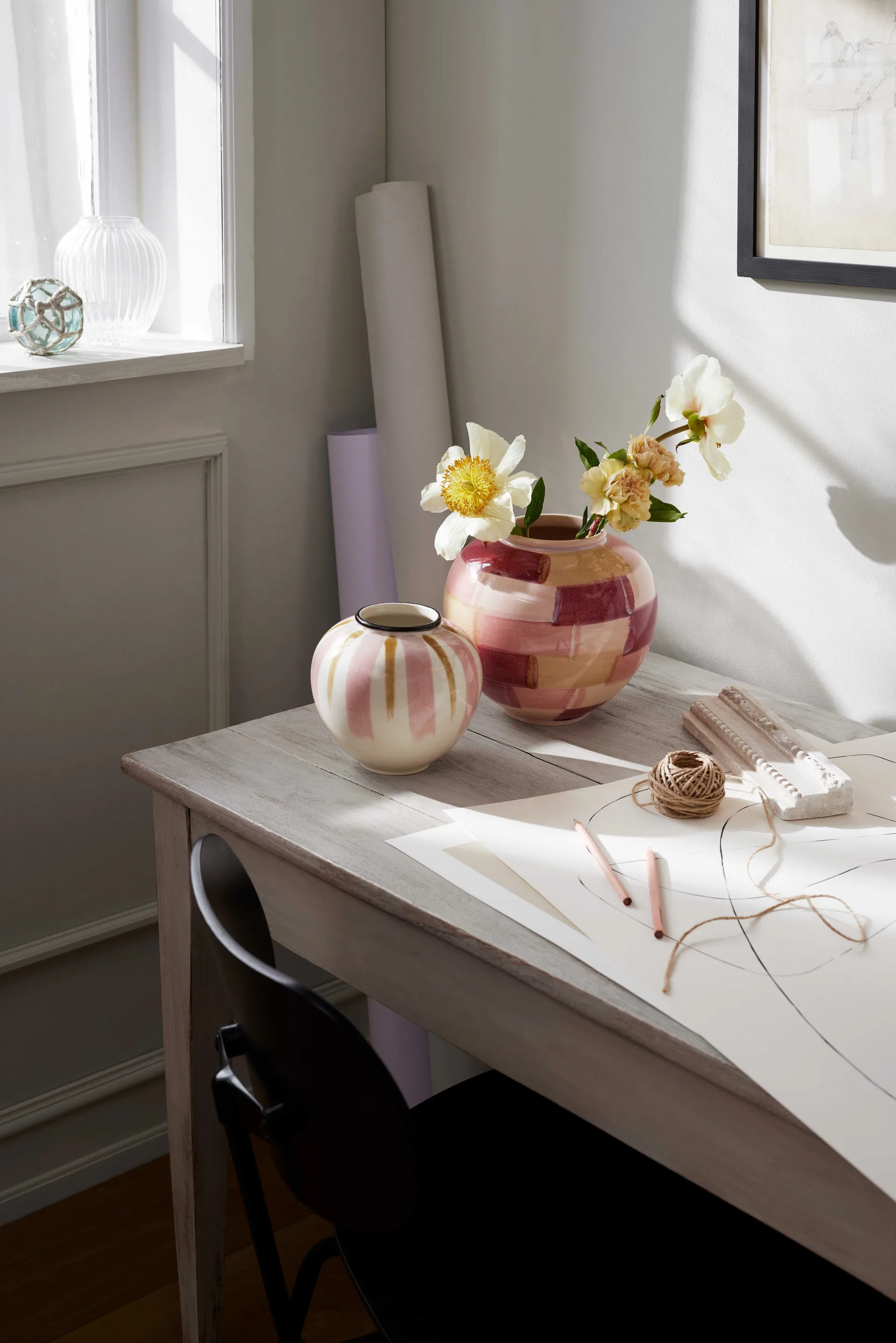 캔버스 화병 15 cm, Pink-brown Kähler | 케흘러