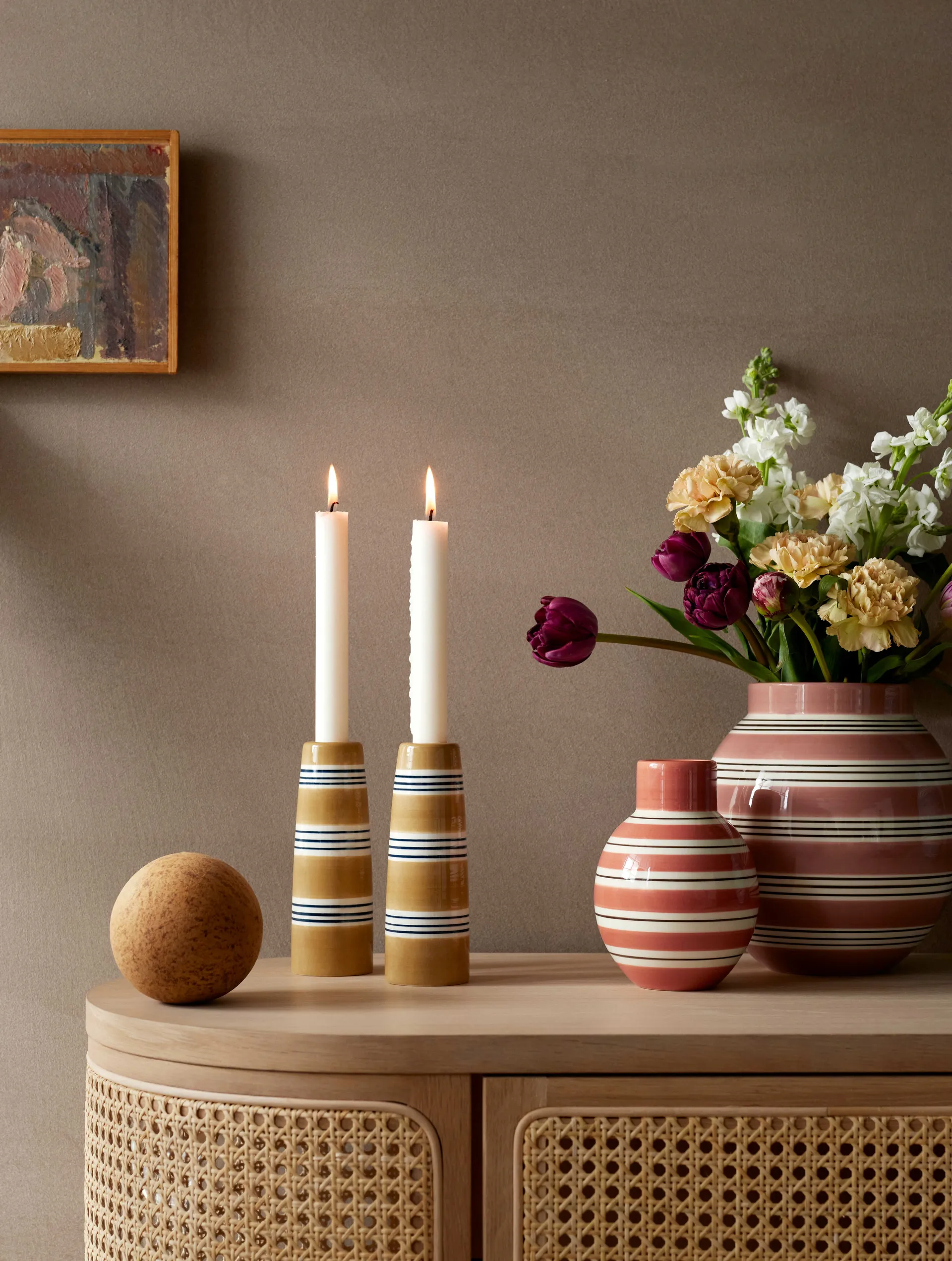 오마지오 누오보 캔들 홀더 16 cm, Ochre Kähler | 케흘러