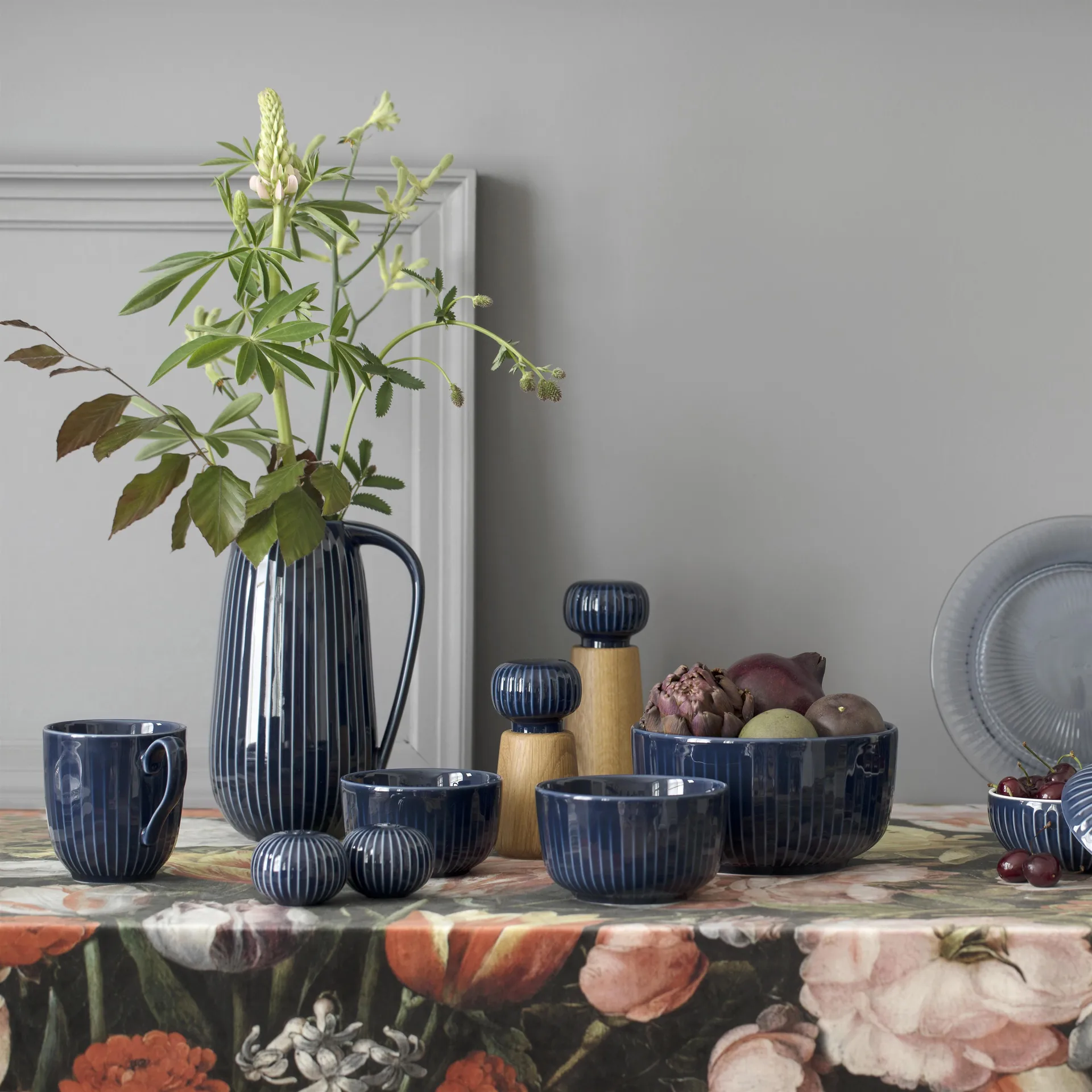 해머소이 보울 Ø17 cm, indigo Kähler | 케흘러