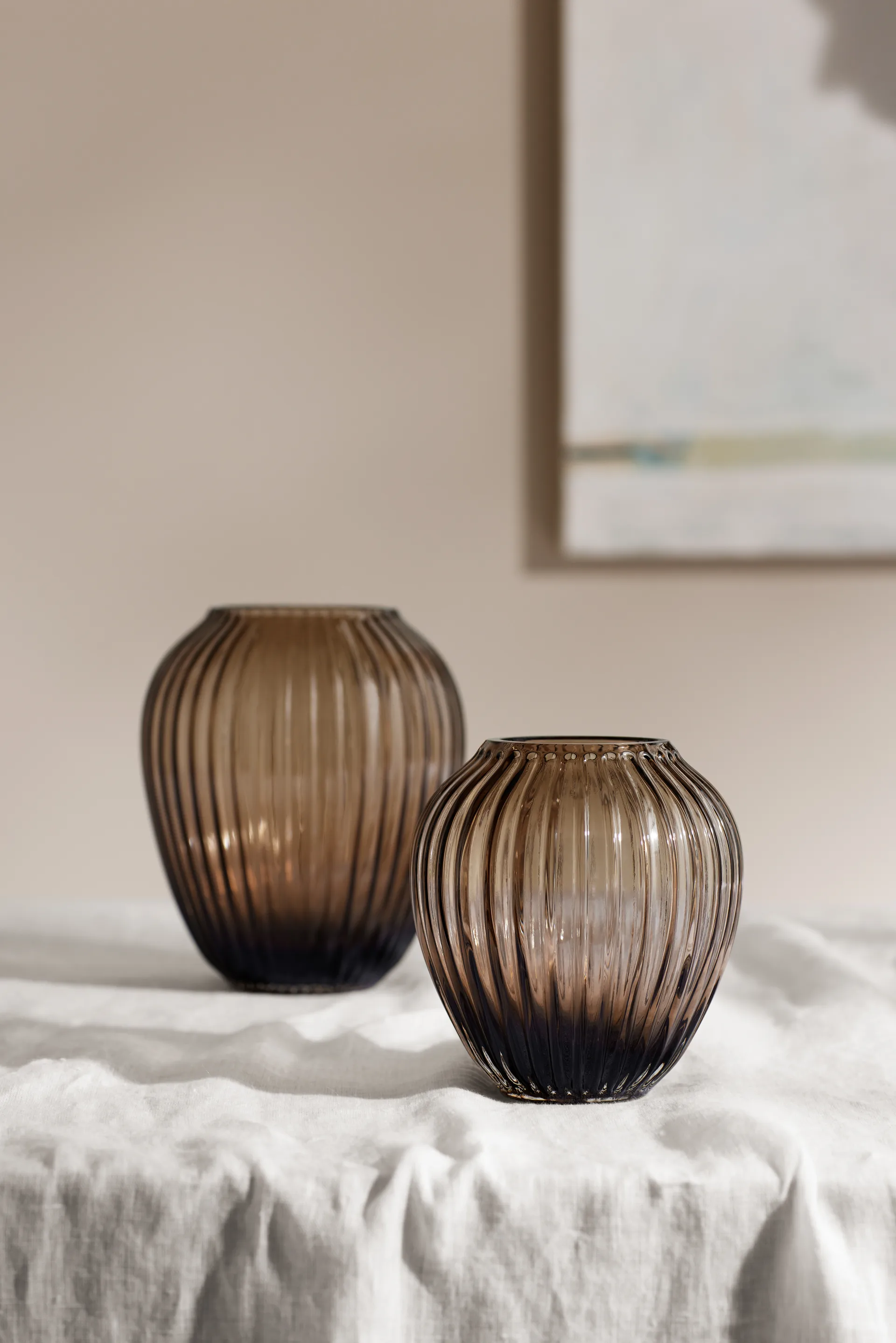 해머소이 글래스 화병 18.5 cm, Walnut Kähler | 케흘러