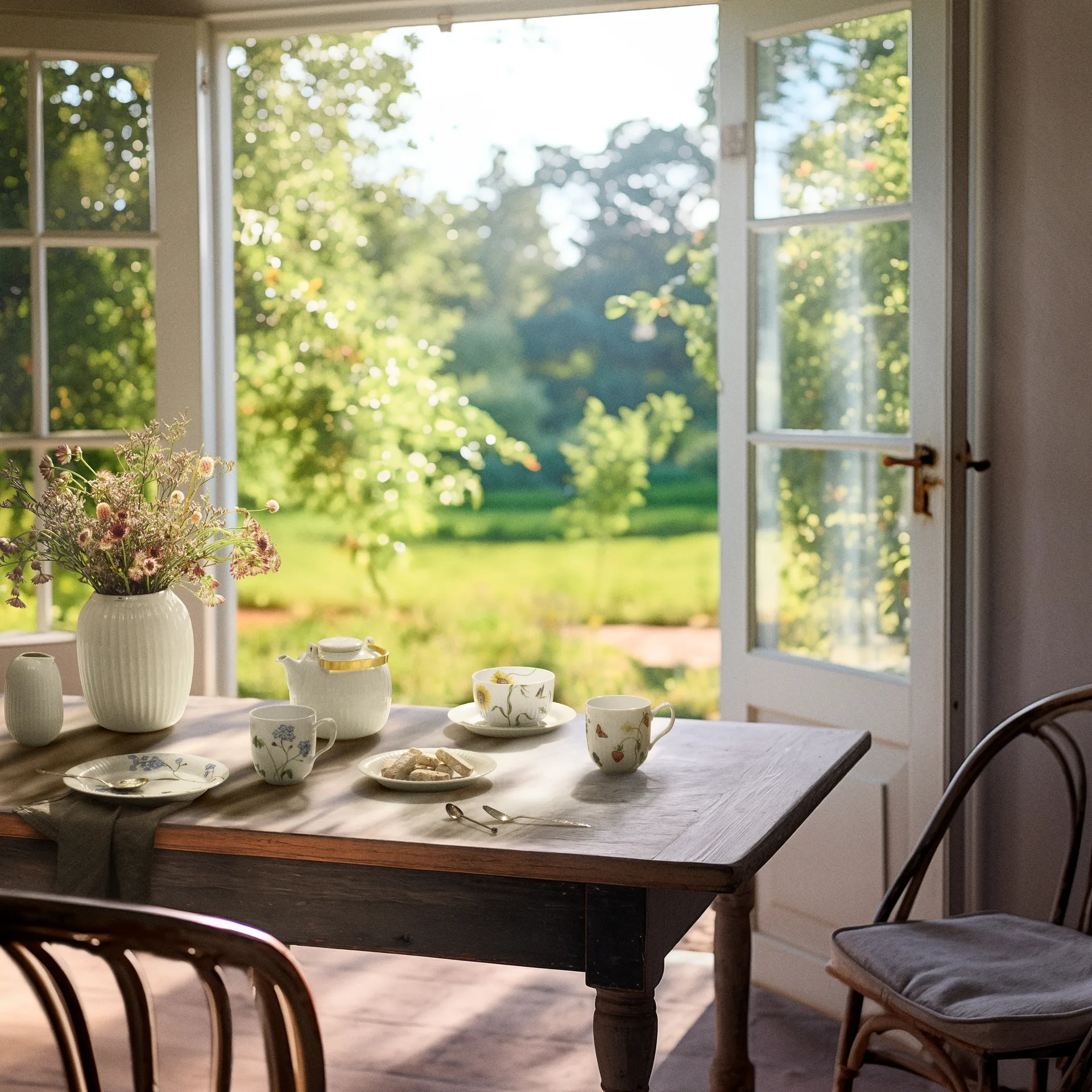 해머소이 서머 접시 Ø22 cm, Forget me not Kähler | 케흘러