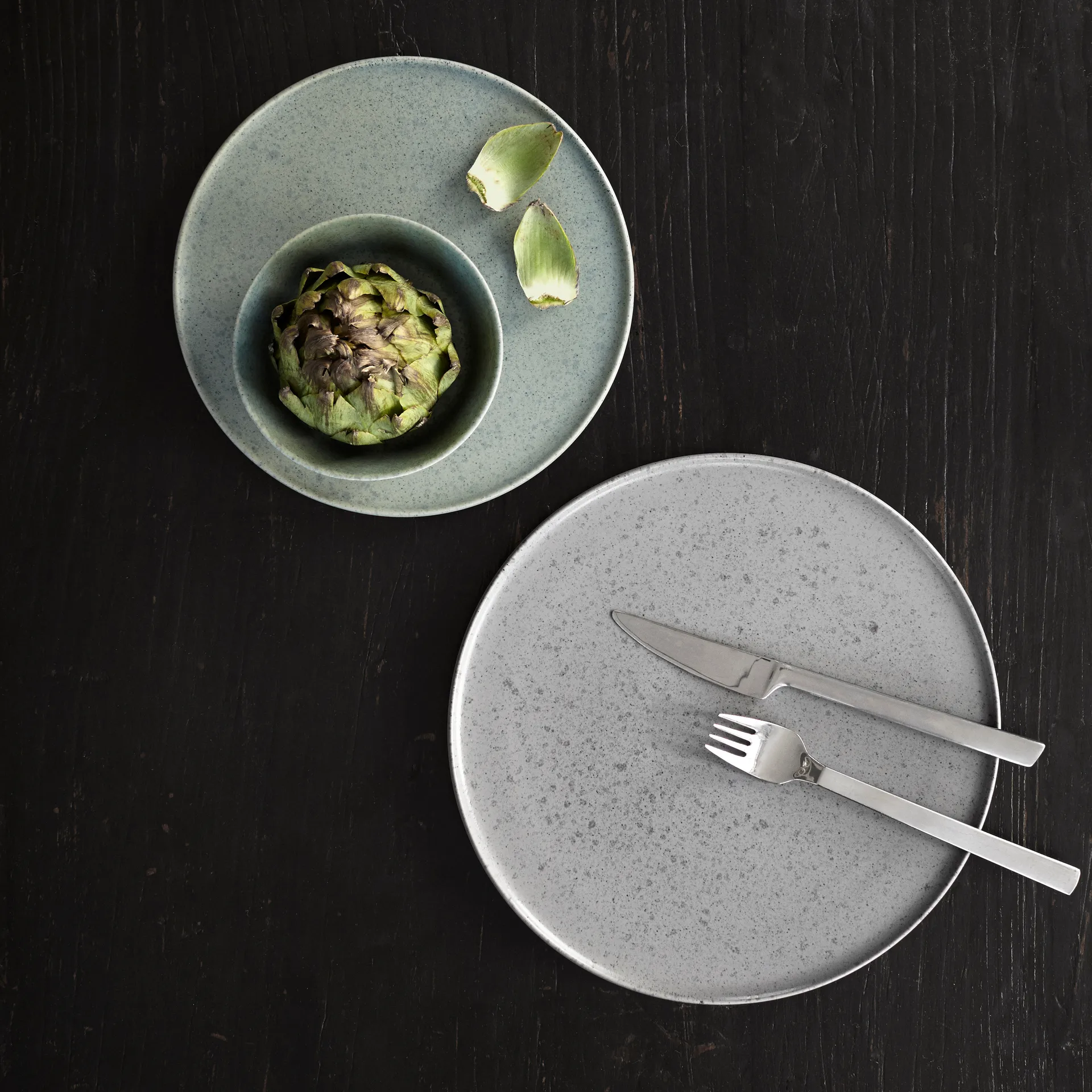옴브리아 접시 Ø 27 cm, slate grey Kähler | 케흘러