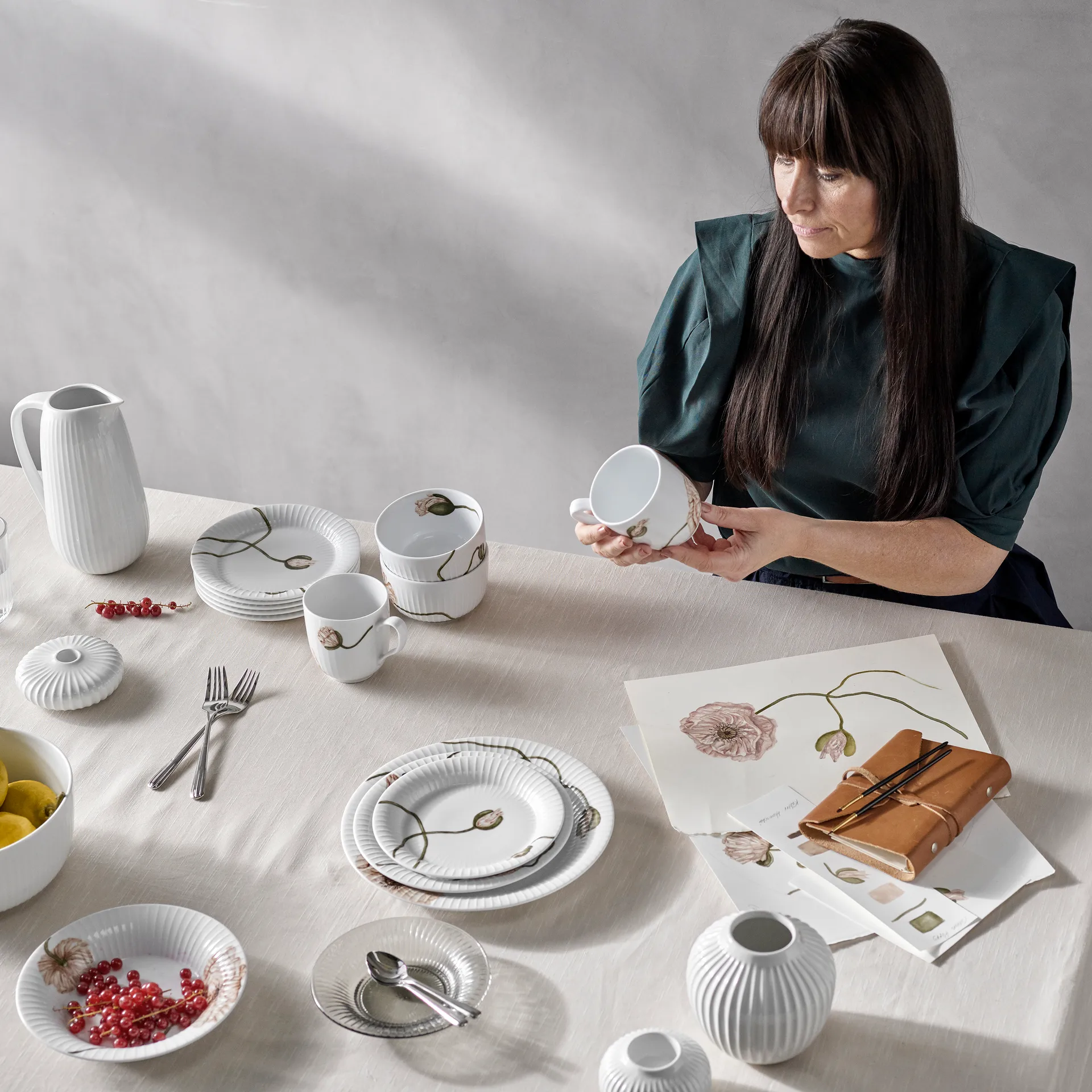 해머소이 파피 머그 33 cl, white Kähler | 케흘러