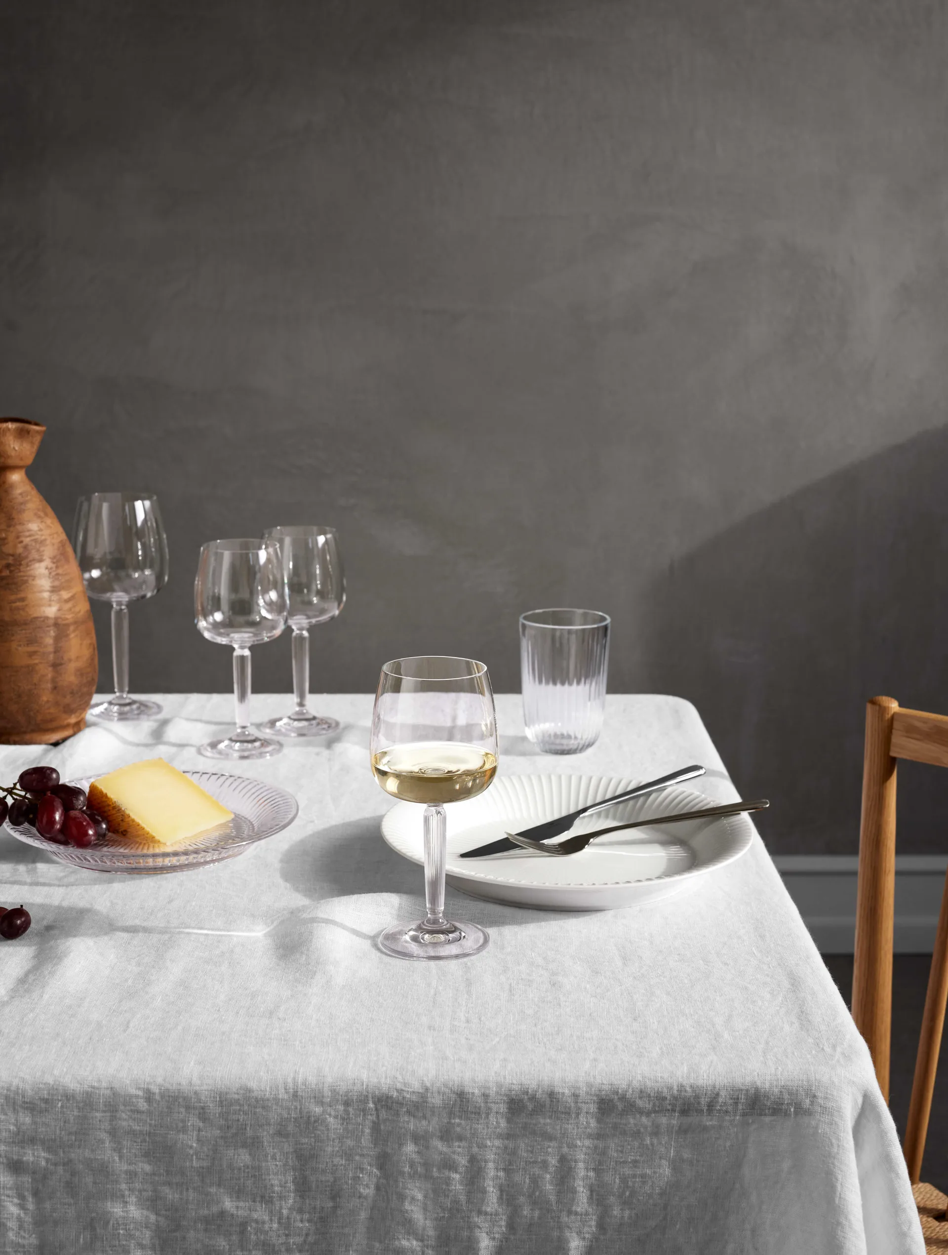 해머소이 화이트 와인잔 35 cl 2개 세트, Clear Kähler | 케흘러