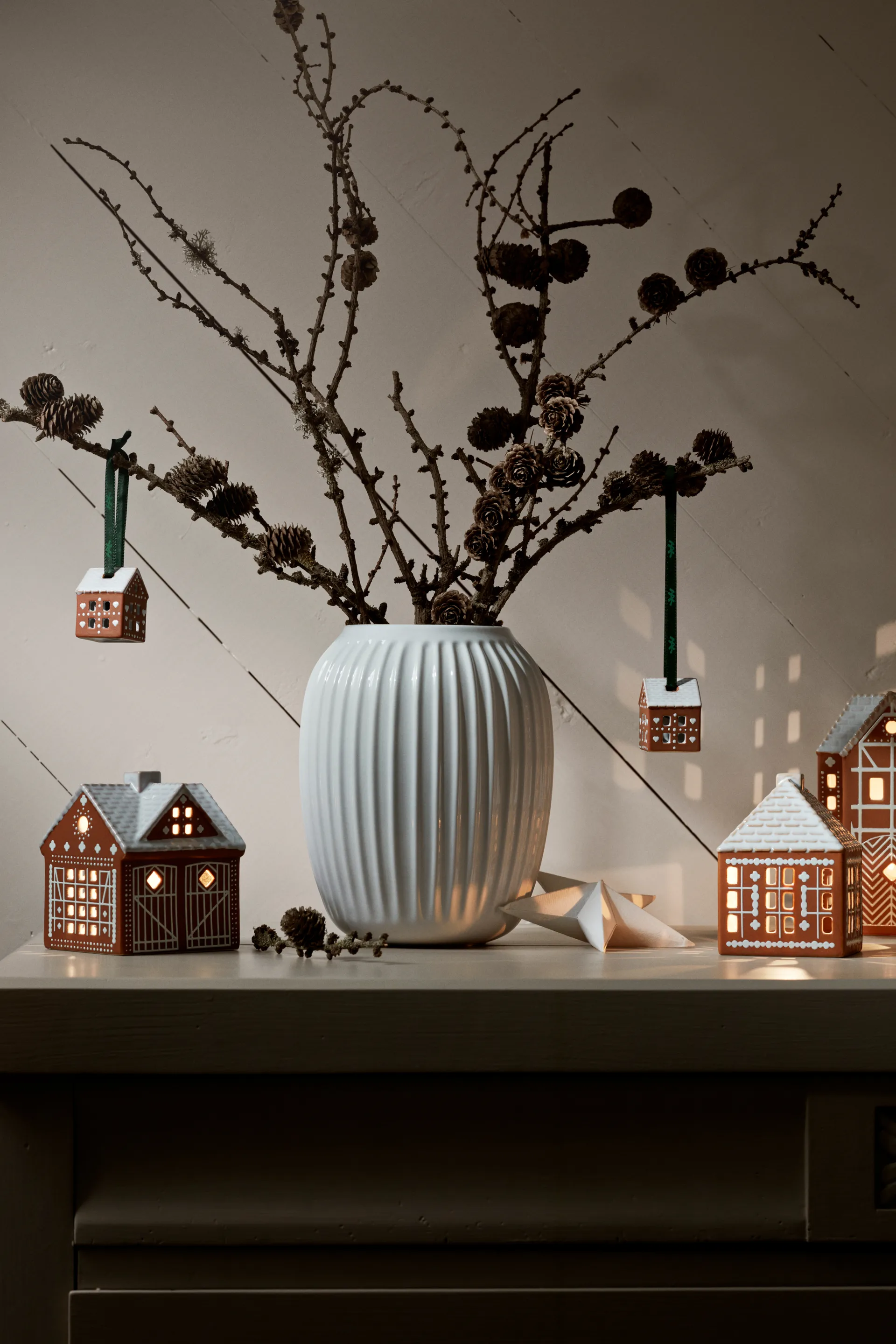 진저브레드 크리스마스 행잉 오나먼트 5 cm 2개 세트, Brown Kähler | 케흘러