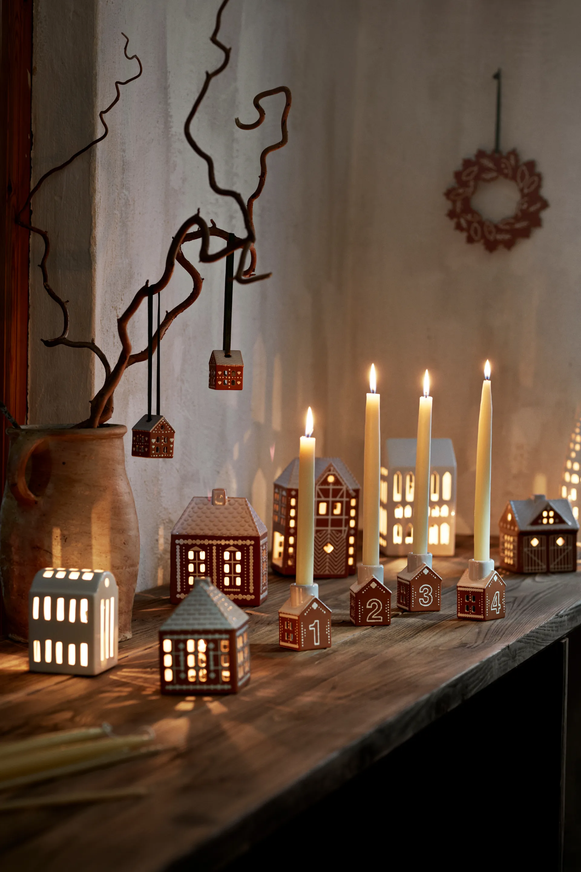 진저브레드 크리스마스 행잉 오나먼트 5 cm 2개 세트, Brown Kähler | 케흘러