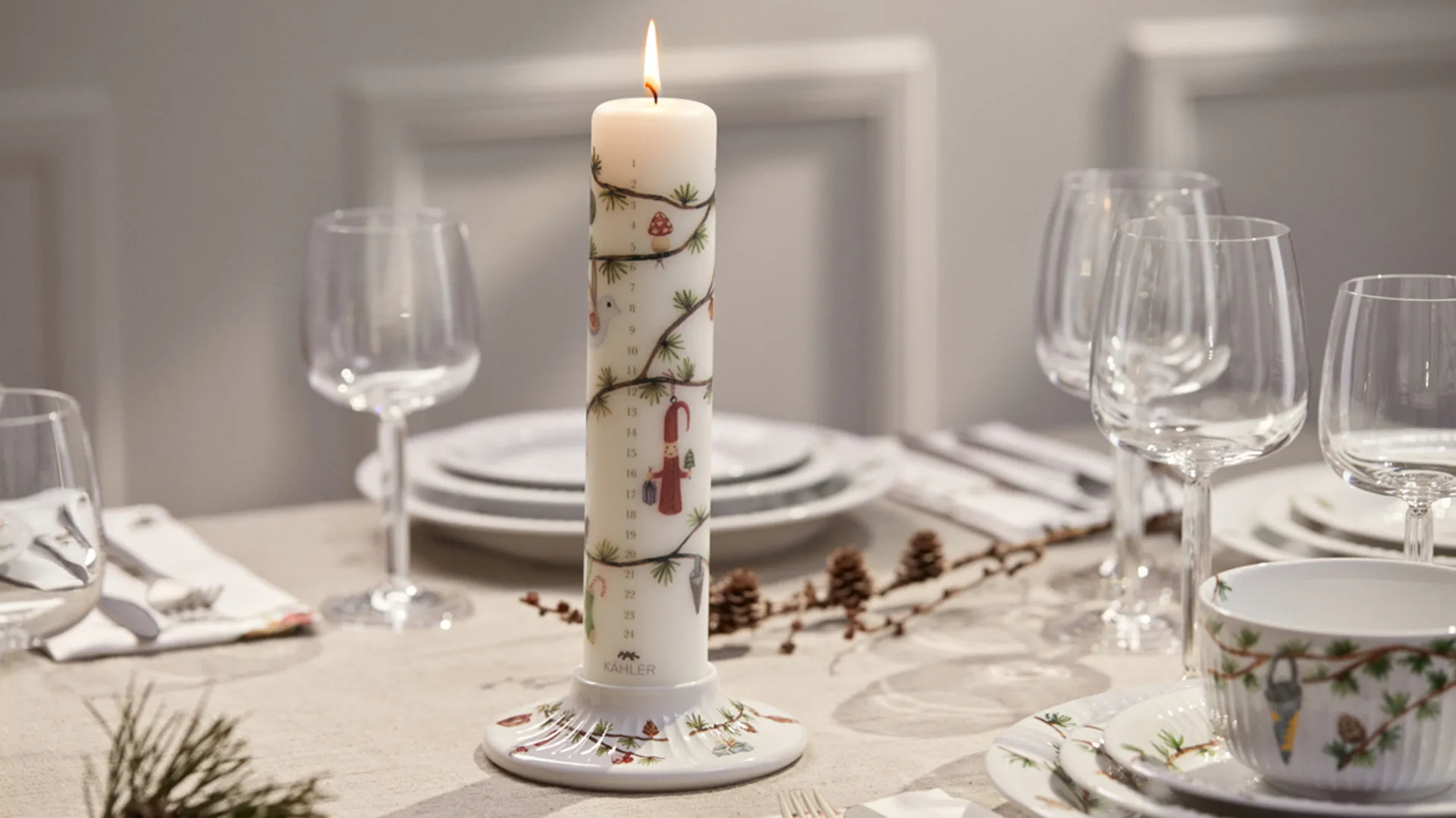 헤머쇼이 크리스마스 강림절 캔들 Ø5 cm, 2023 Kähler | 케흘러