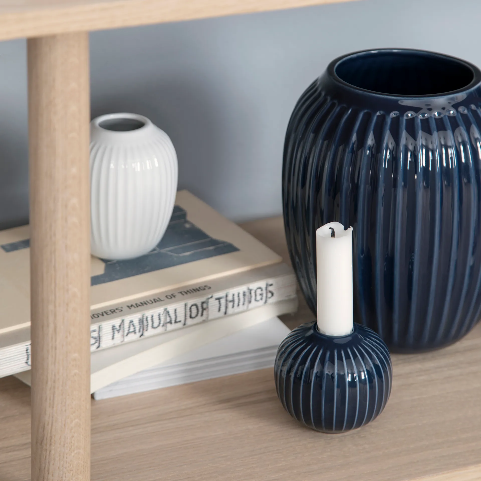 해머소이 캔들홀더 7 cm, indigo Kähler | 케흘러