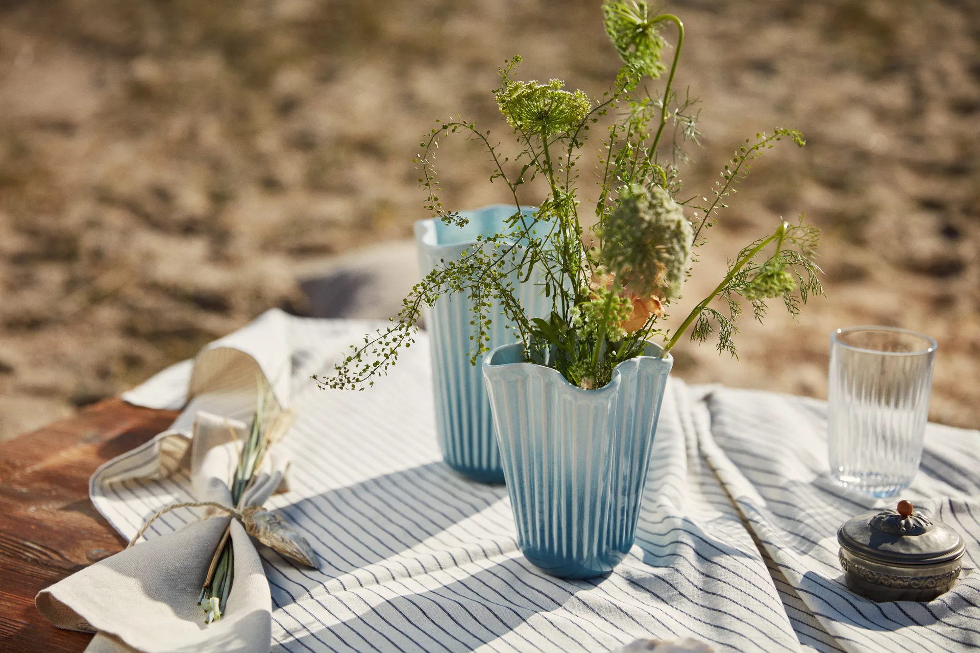 해머소이 화병 언폴드, Blue, 16.5 cm Kähler | 케흘러