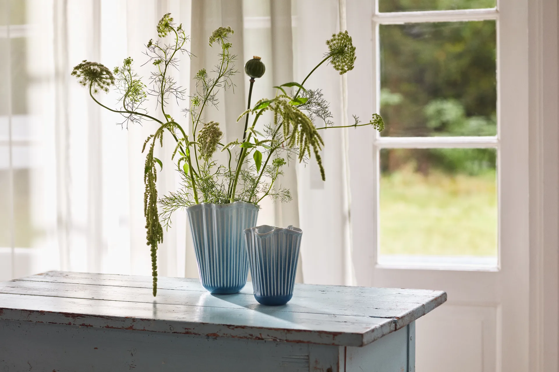 해머소이 화병 언폴드, Blue, 16.5 cm Kähler | 케흘러