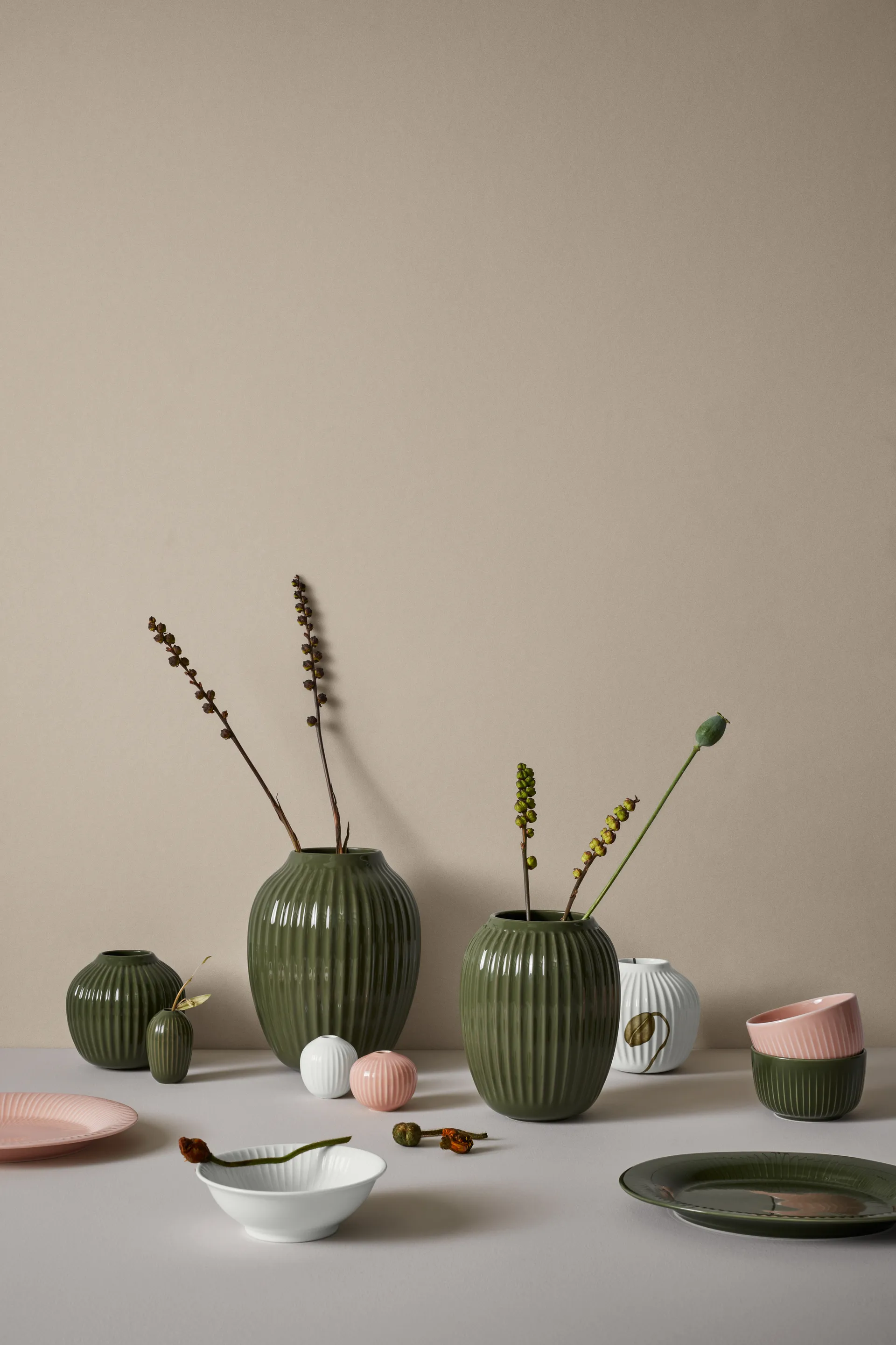 해머소이 서빙 접시 플레터, Dark green Kähler | 케흘러