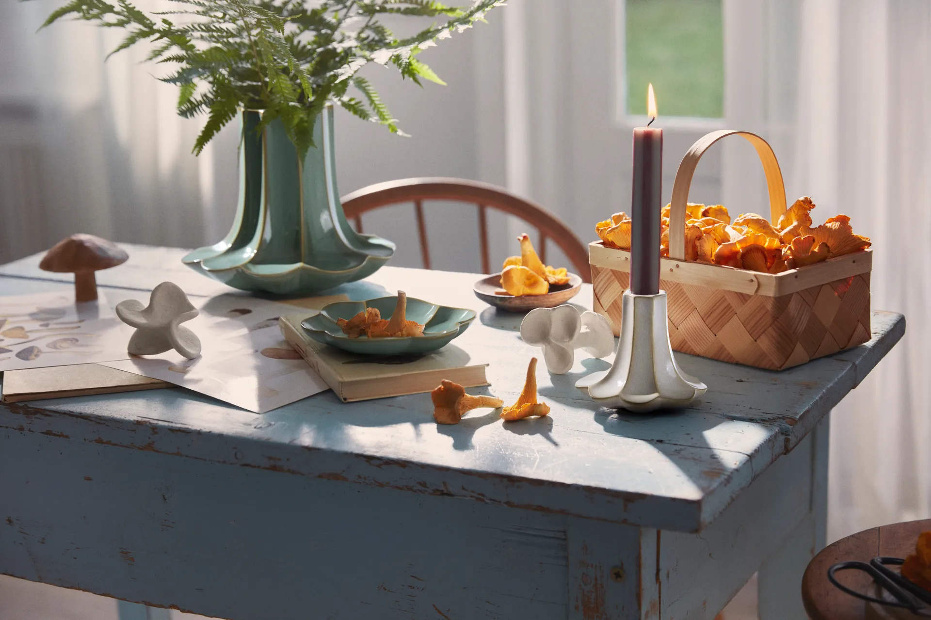 샹터렐 화병, Green, 20.5 cm Kähler | 케흘러