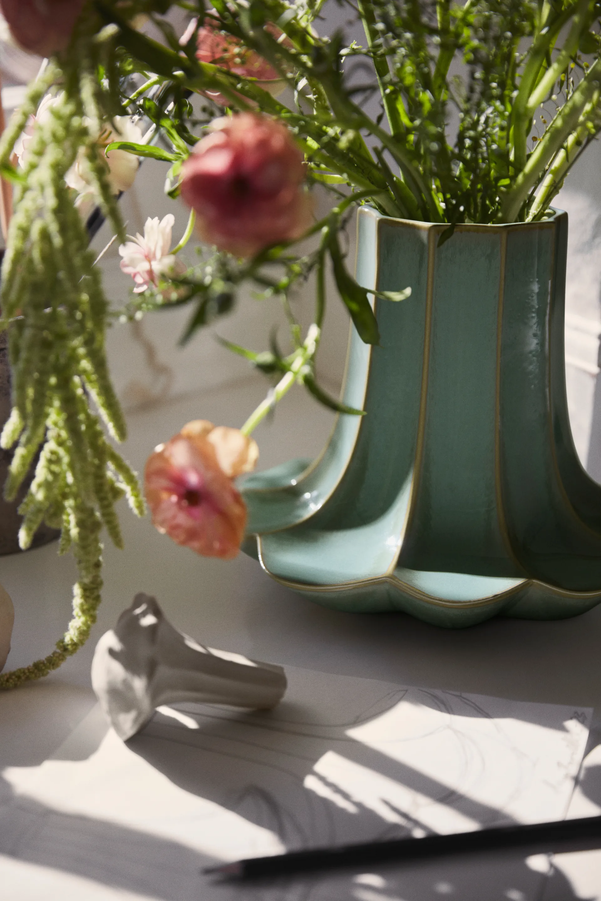 샹터렐 화병, Green, 20.5 cm Kähler | 케흘러