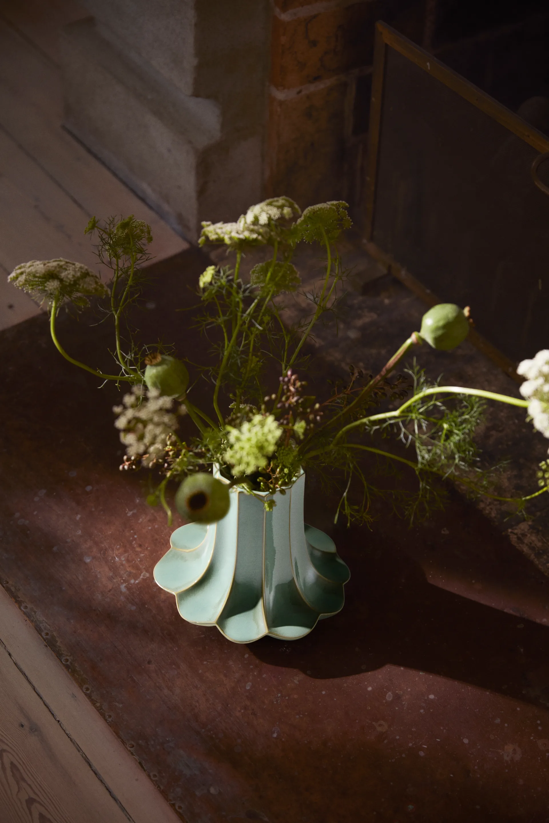 샹터렐 화병, Green, 20.5 cm Kähler | 케흘러