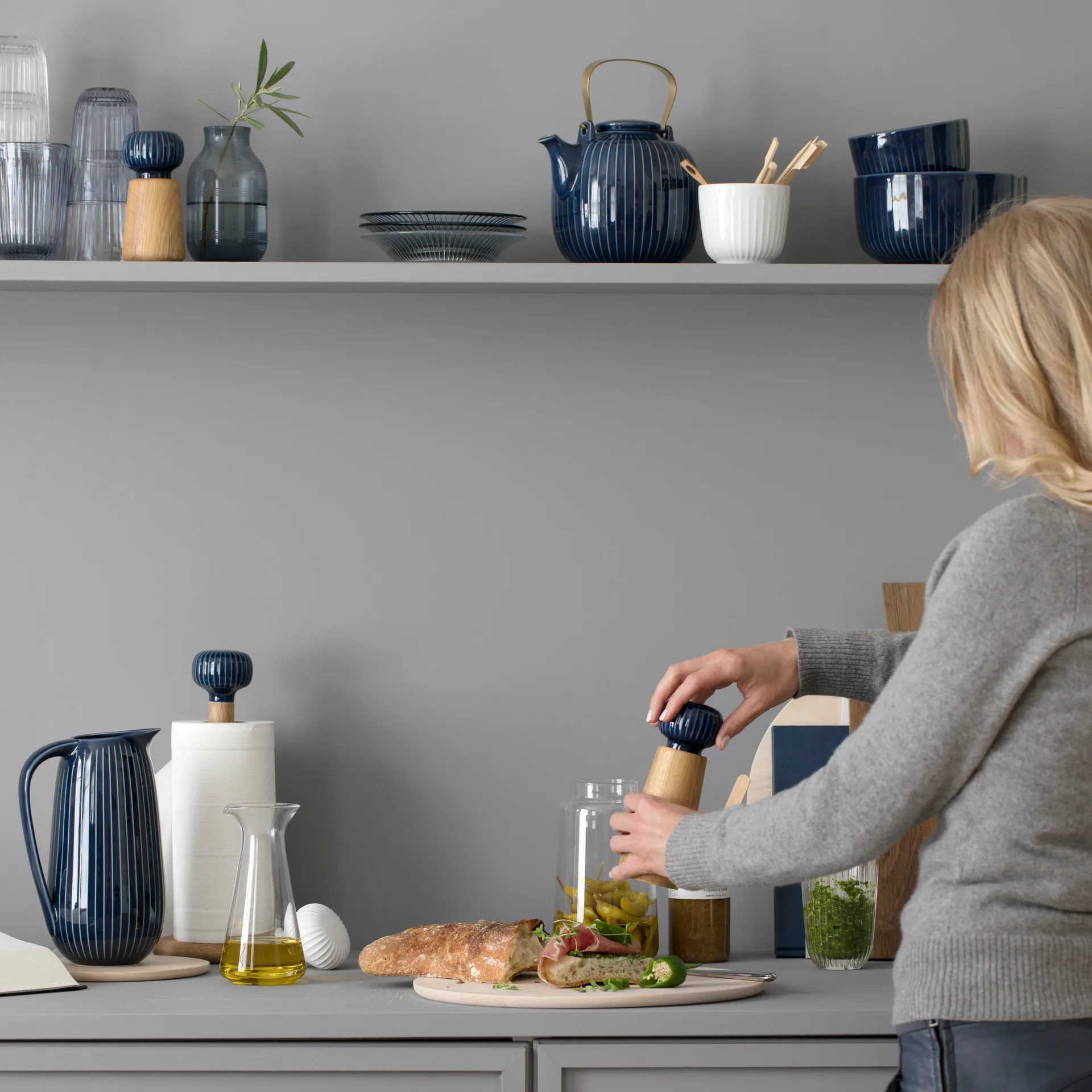 해머소이 솔트앤페퍼밀, indigo Kähler | 케흘러