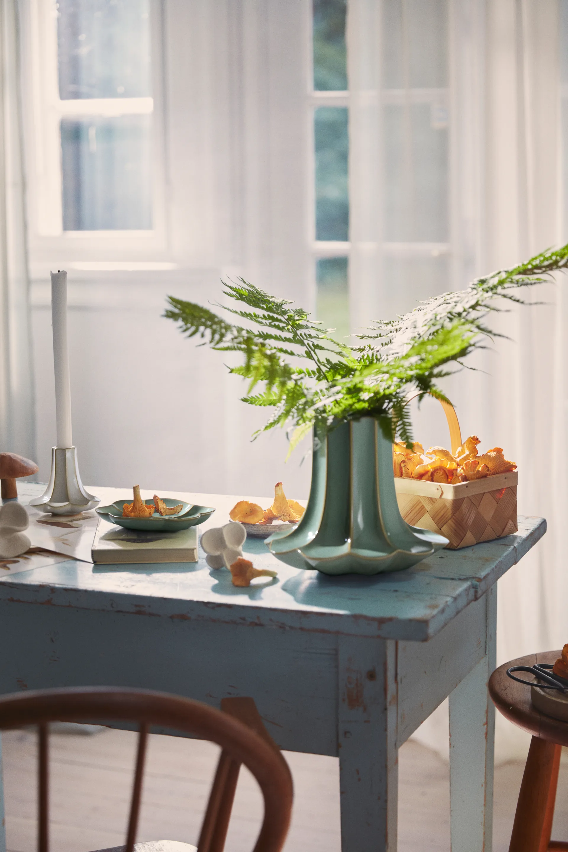 샹터렐 캔들 홀더, Sand, 10 cm Kähler | 케흘러