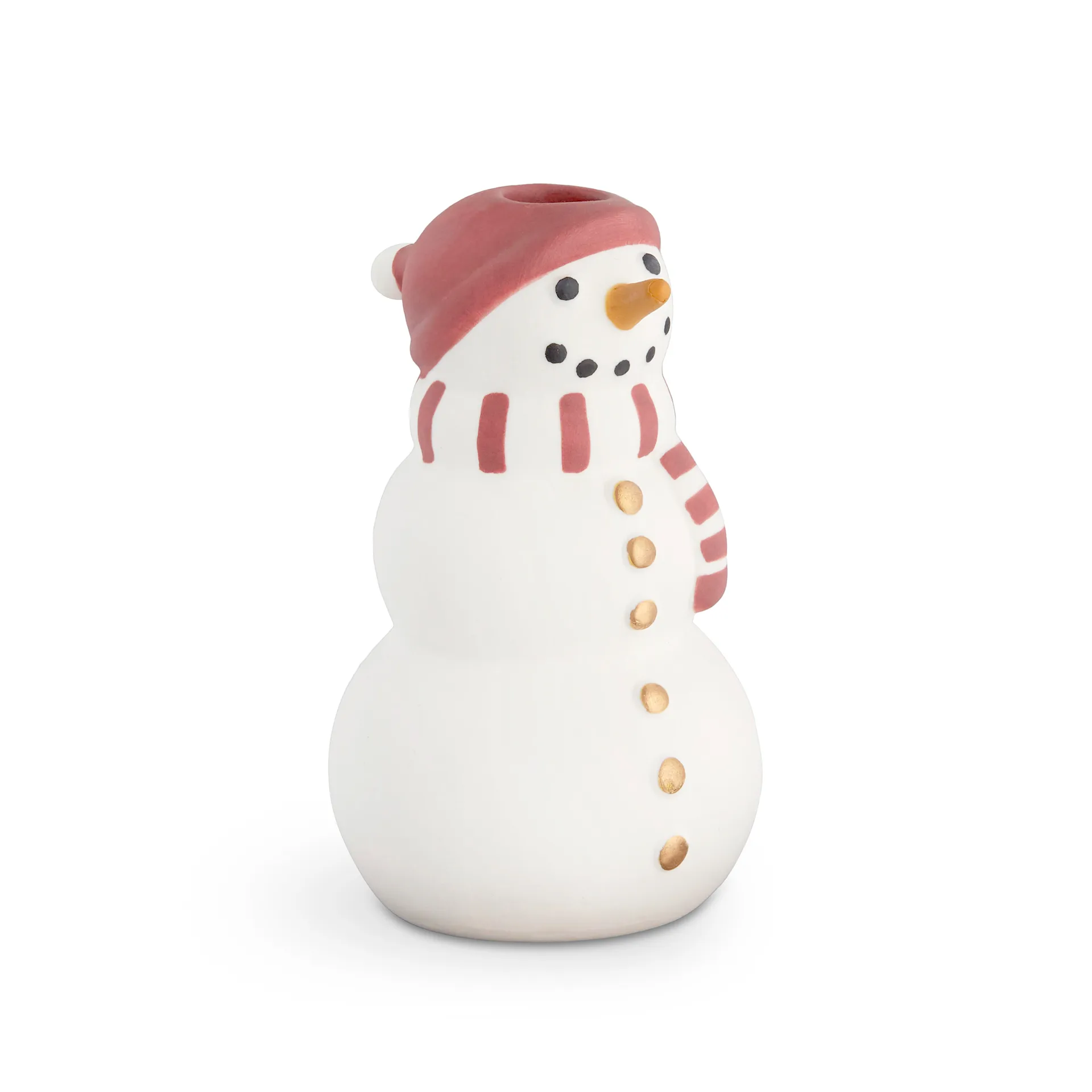 케흘러 크리스마스 포슬린 피규어 Snowman, White-black-red Kähler | 케흘러