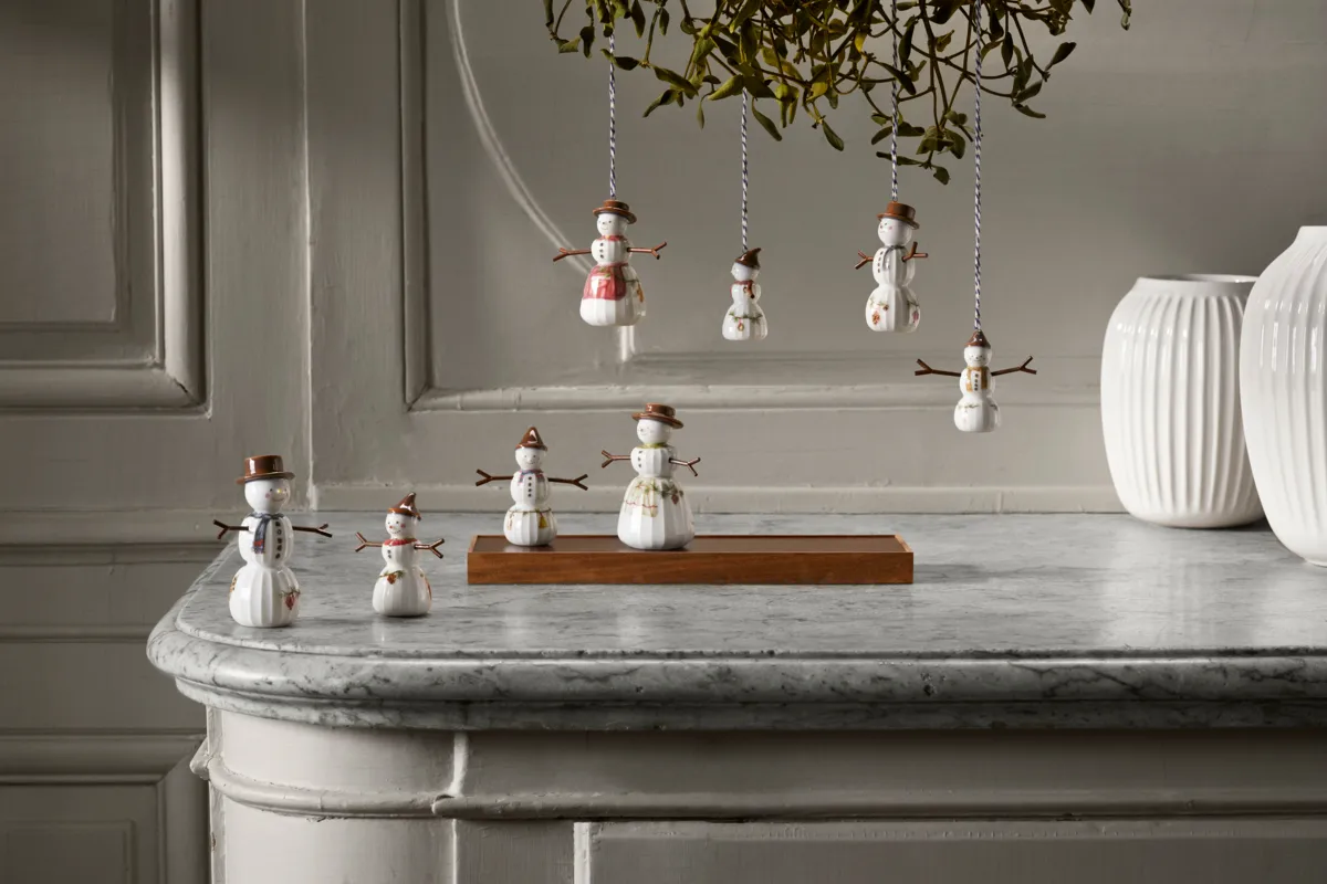 해머소이 크리스마스 데코레이션 데코레이션 snowman, White Kähler | 케흘러