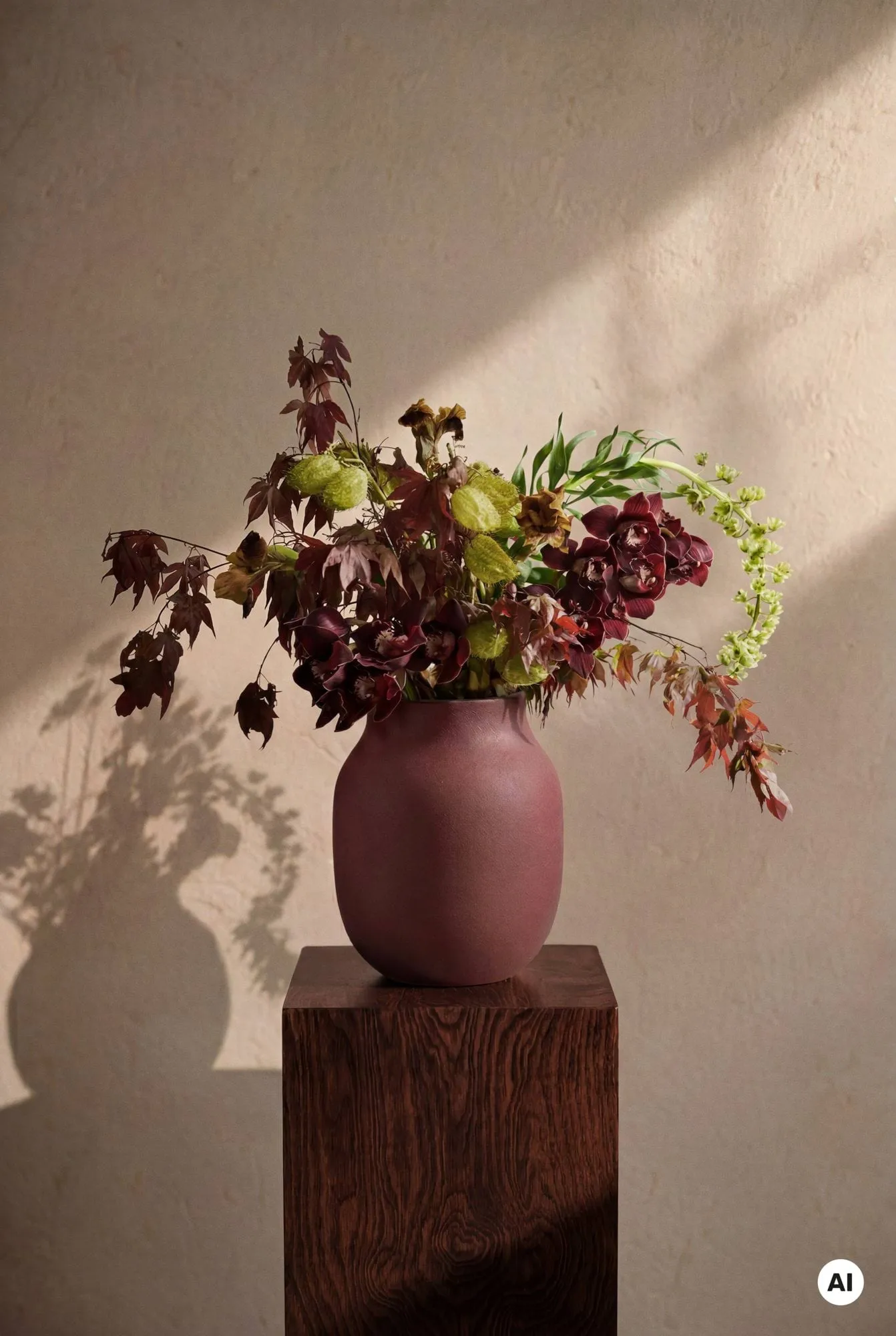 Studio Omaggio 화병, Bordeaux, 20 cm Kähler | 케흘러