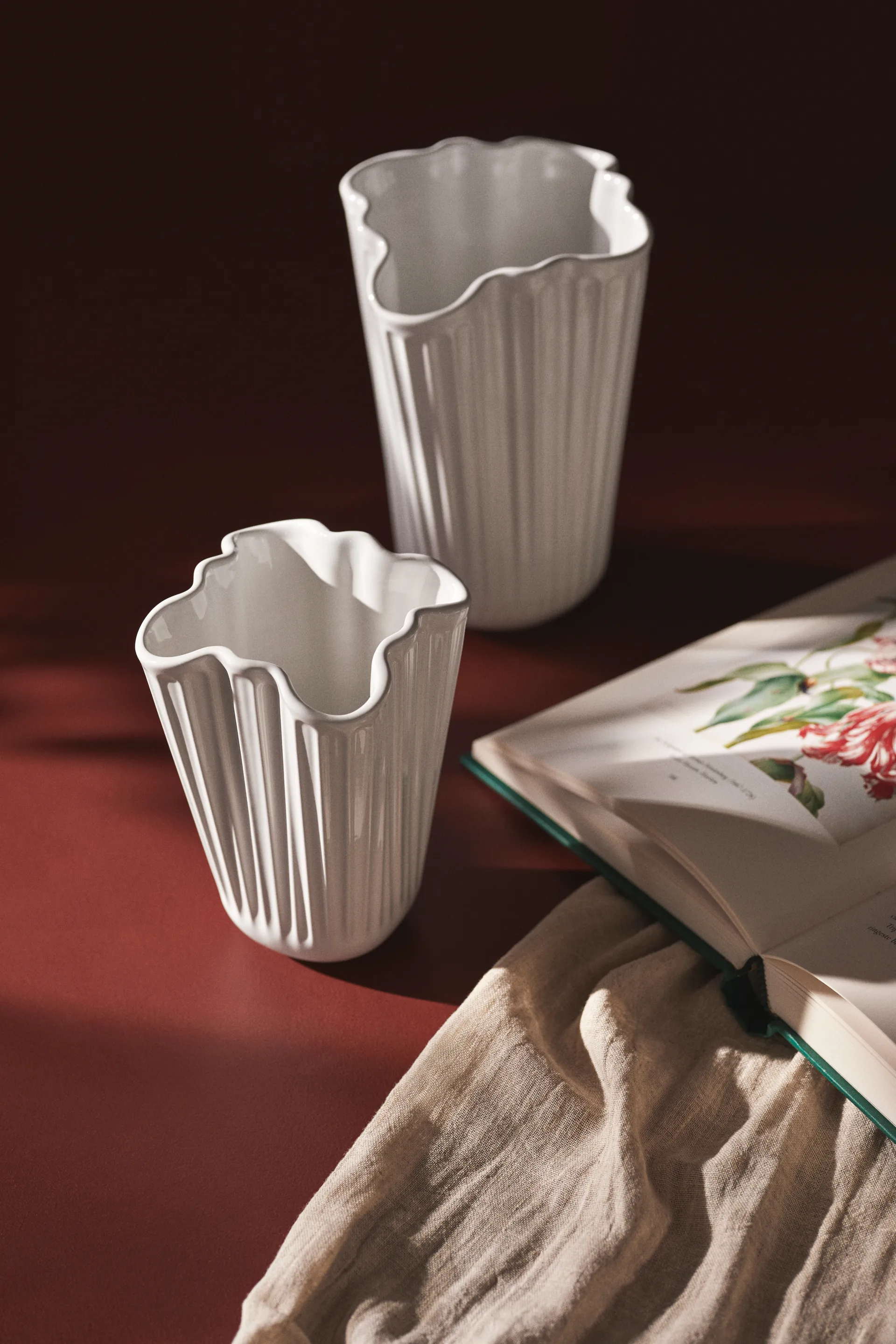 해머소이 화병 언폴드, White, 20,5 cm Kähler | 케흘러