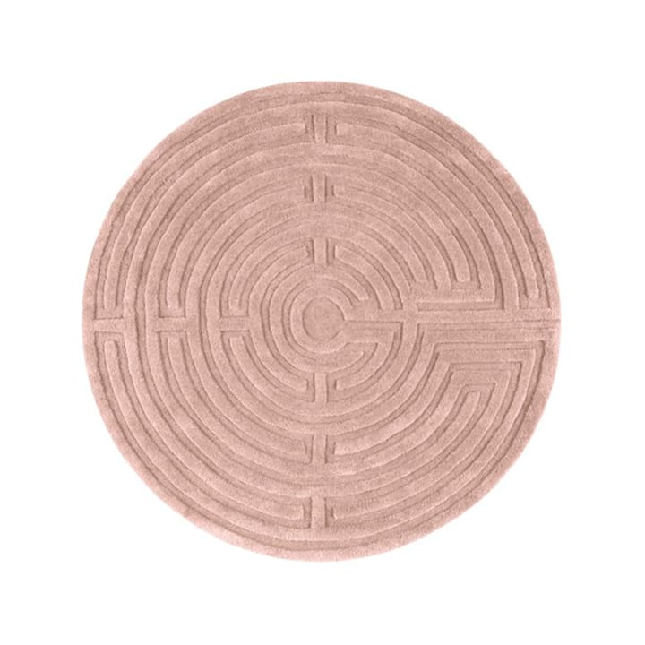 Minilabyrinth 러그 원형 - rose-40, 130 cm - Kateha | 카테하